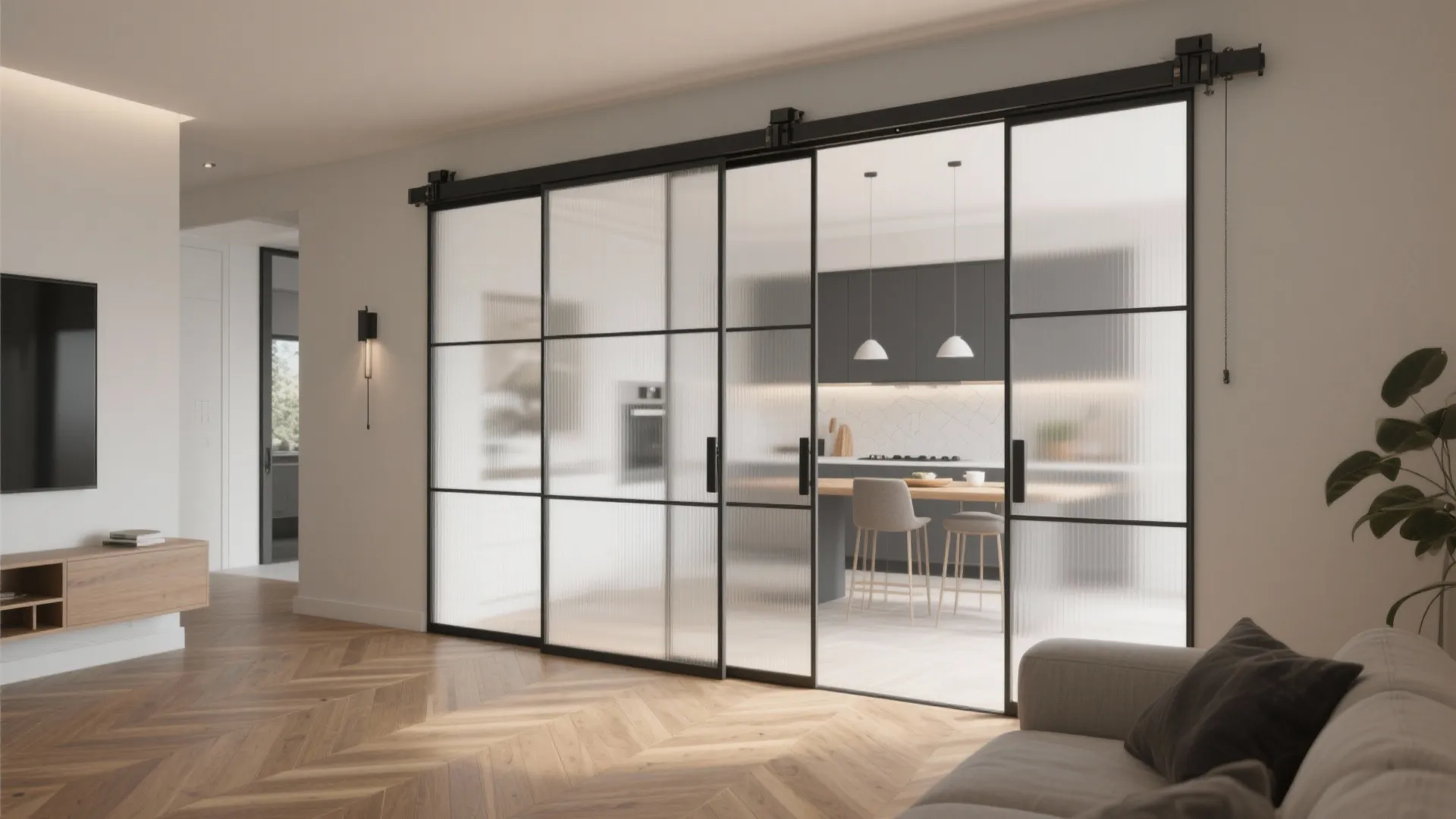Sliding Aluminium Partitions for Flexible Living