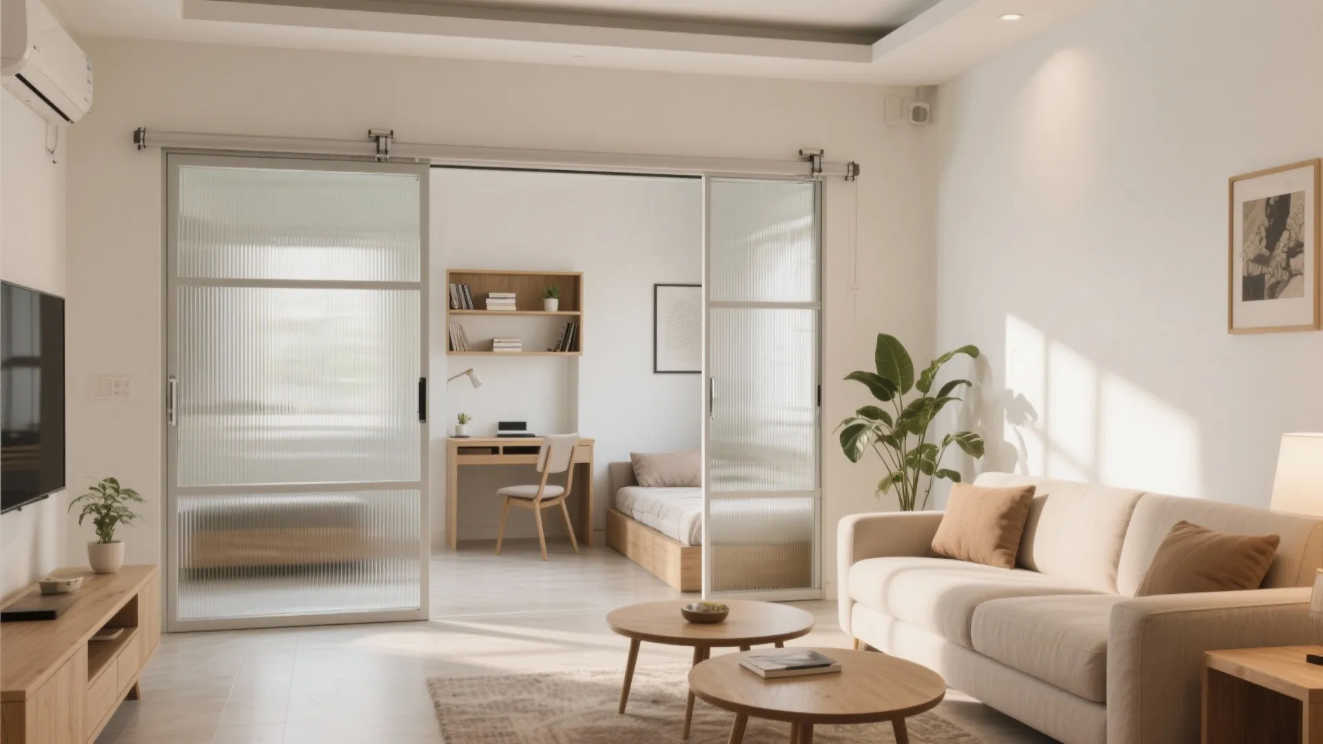 Sliding Partitions for Flexible Living