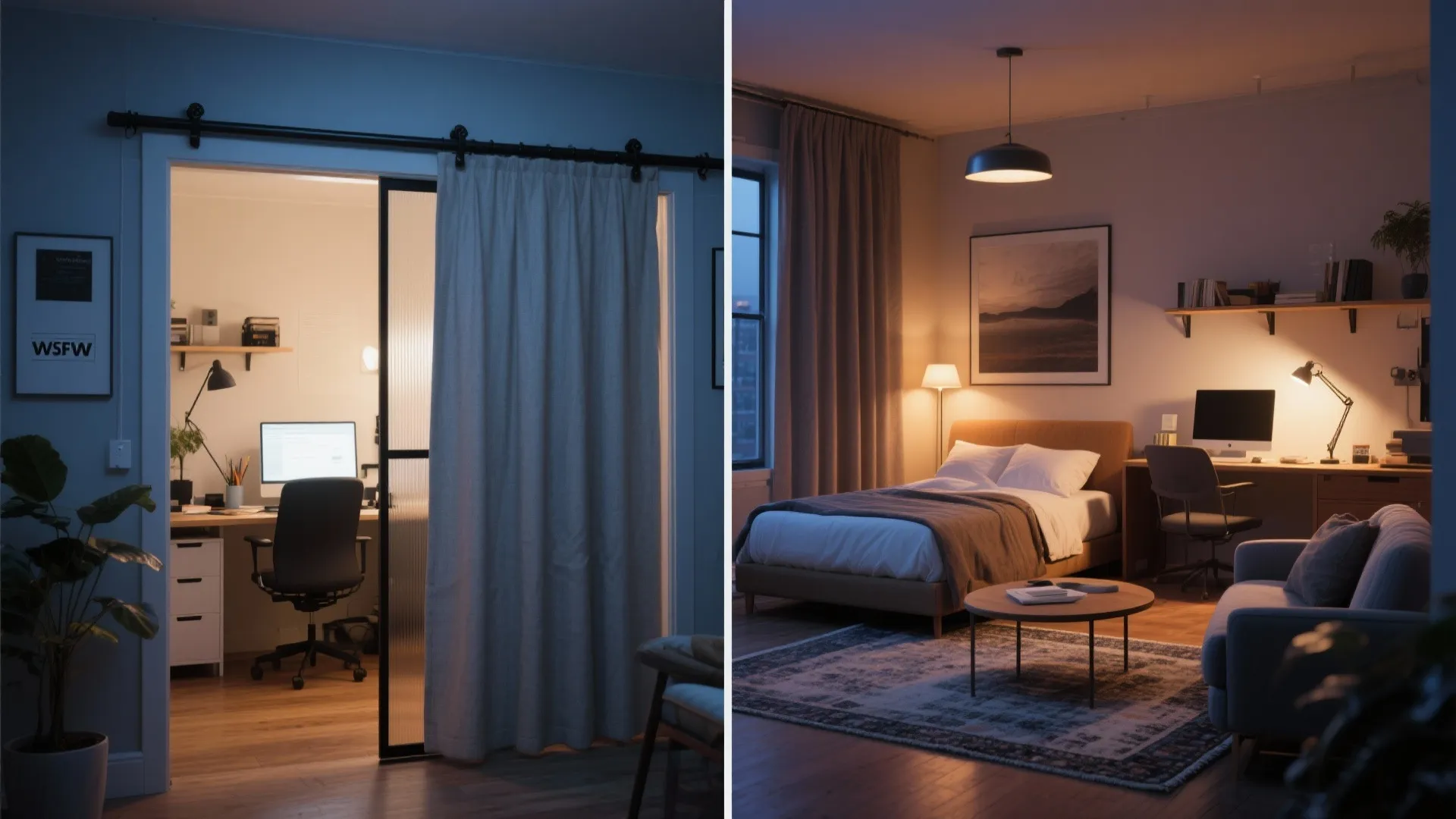 4. Sliding partition for instant privacy