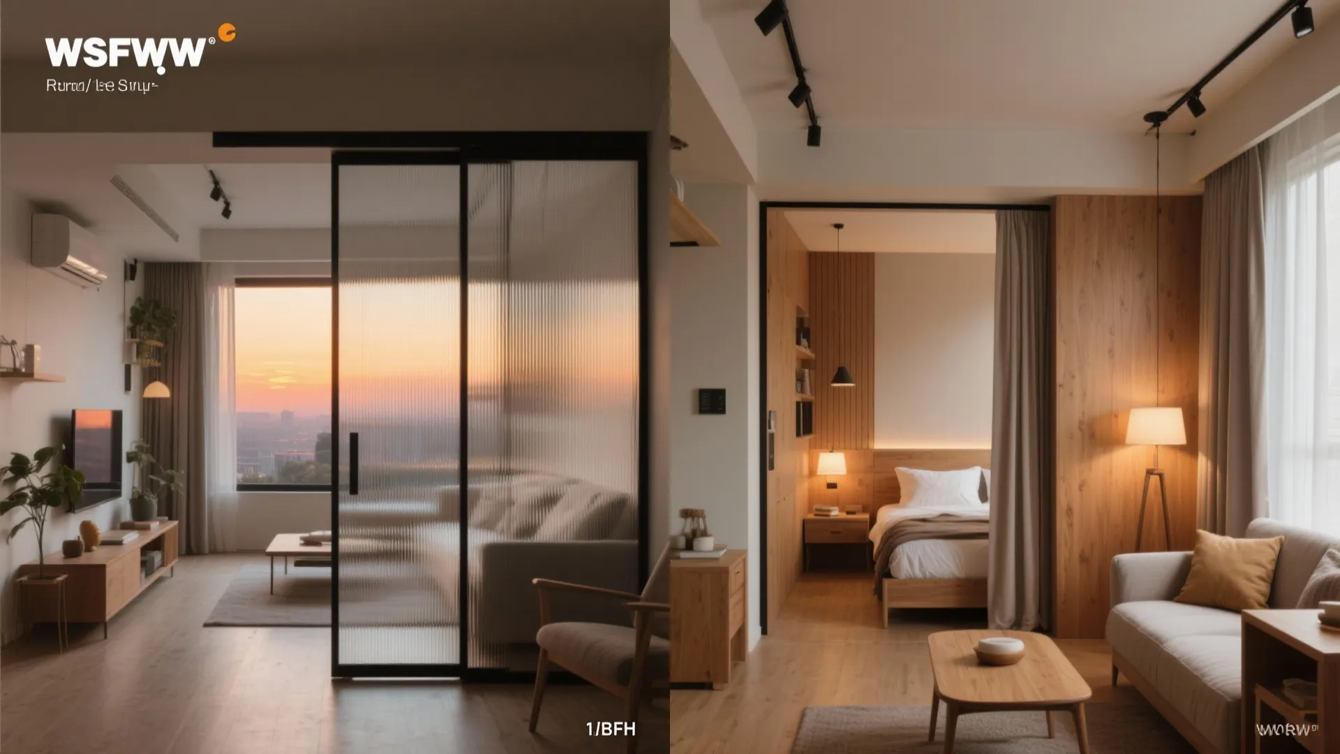 Sliding Partitions to Flex Living and Sleeping Zones