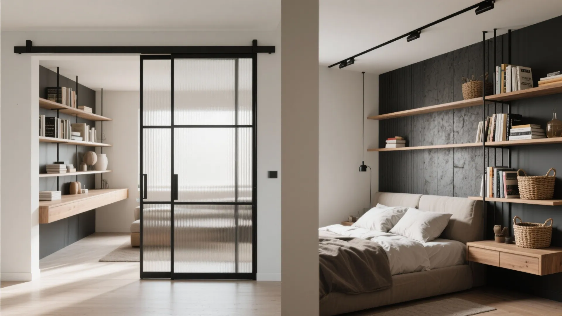 4. Sliding Partition with Built-in Storage