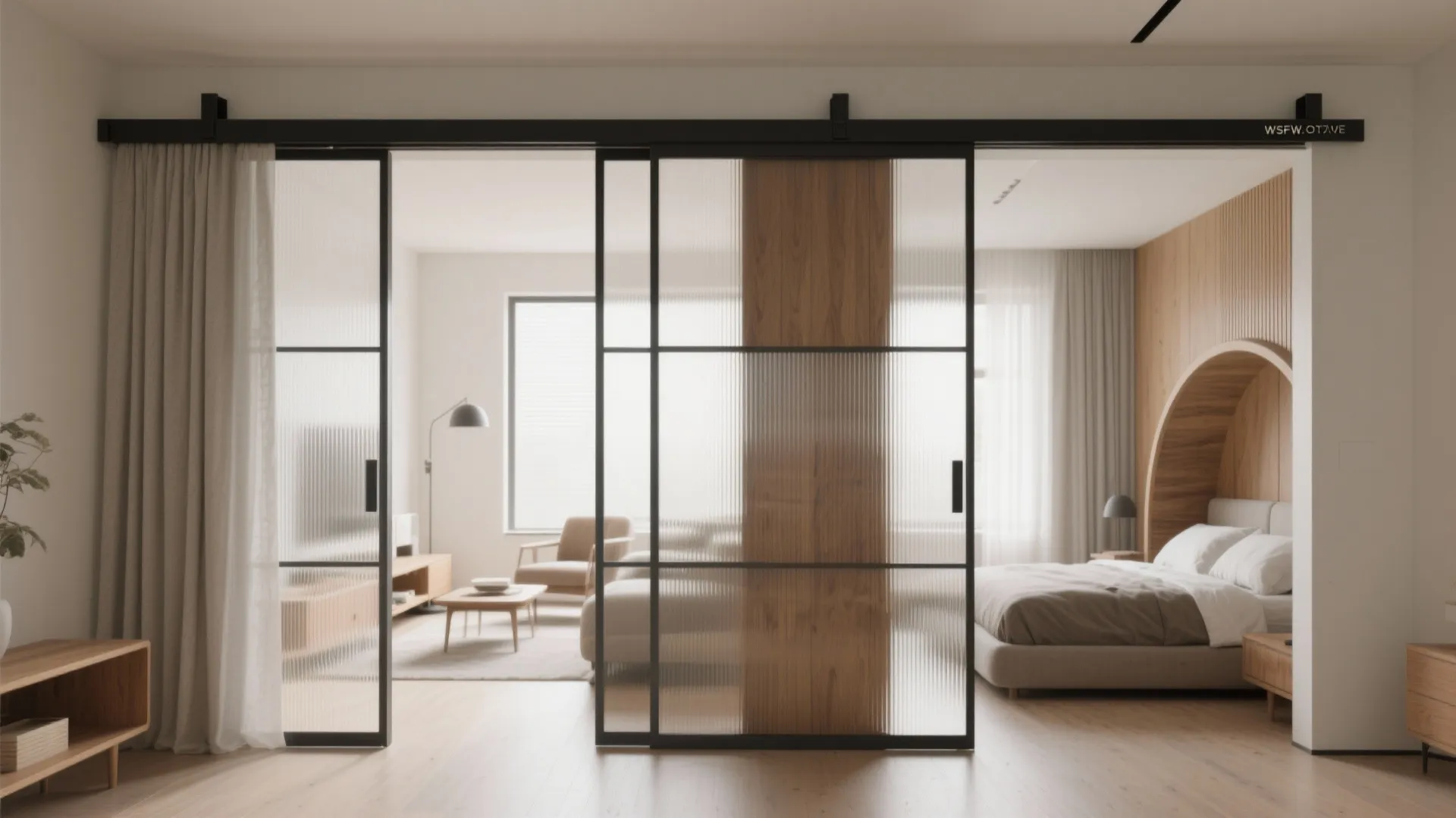 Sliding partition for flexible privacy