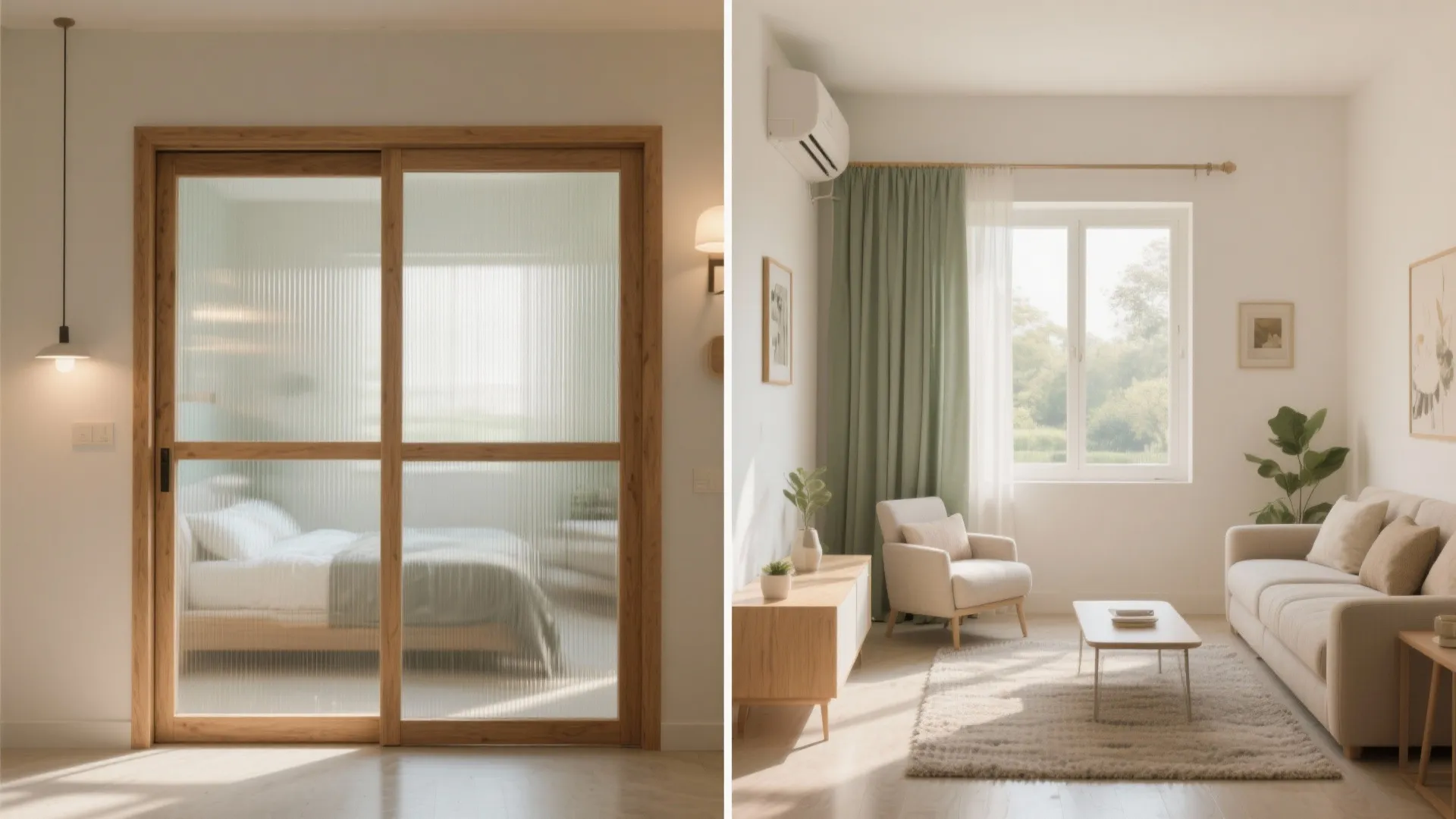 Sliding Partition to Create a Flexible Studio Feel