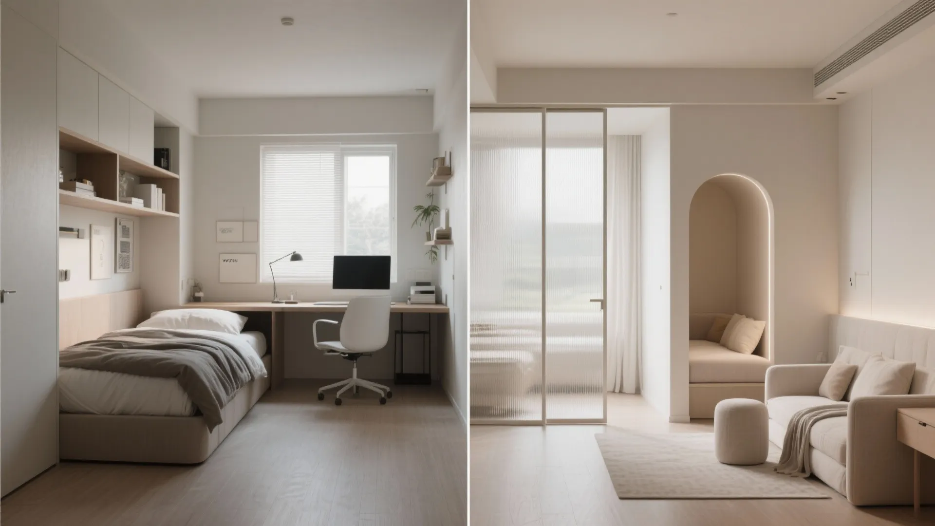 5. Foldable screen or sliding partition