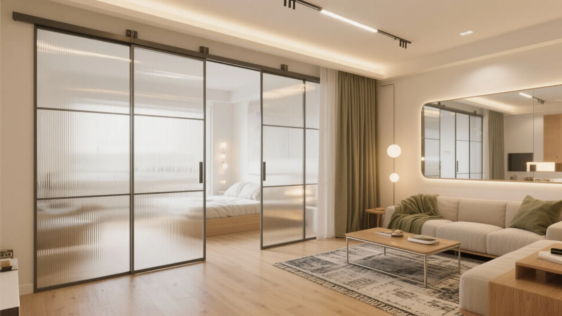 Light, Flexible Zones With Sliding Partitions