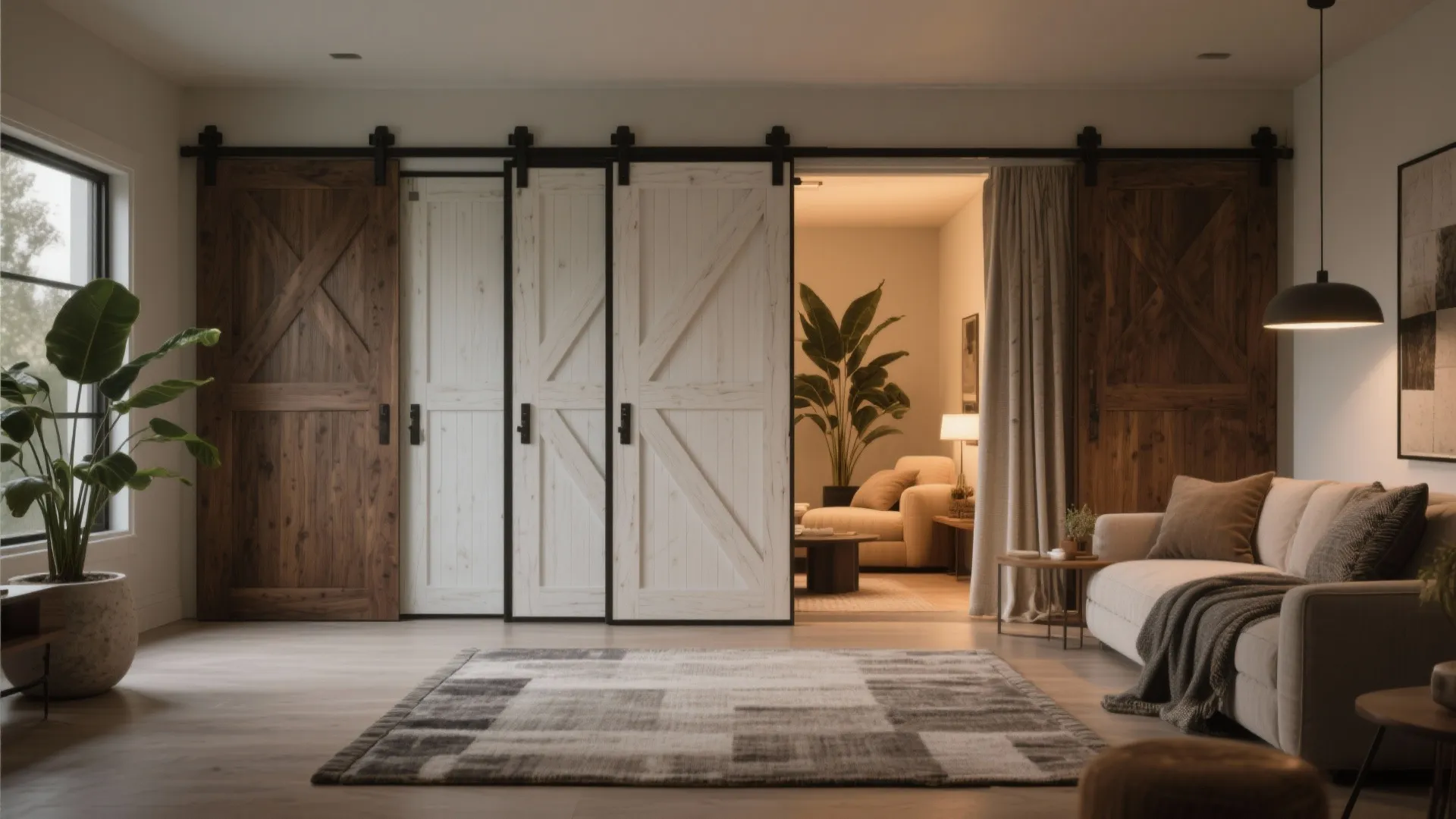 2. Sliding partitions for instant zoning