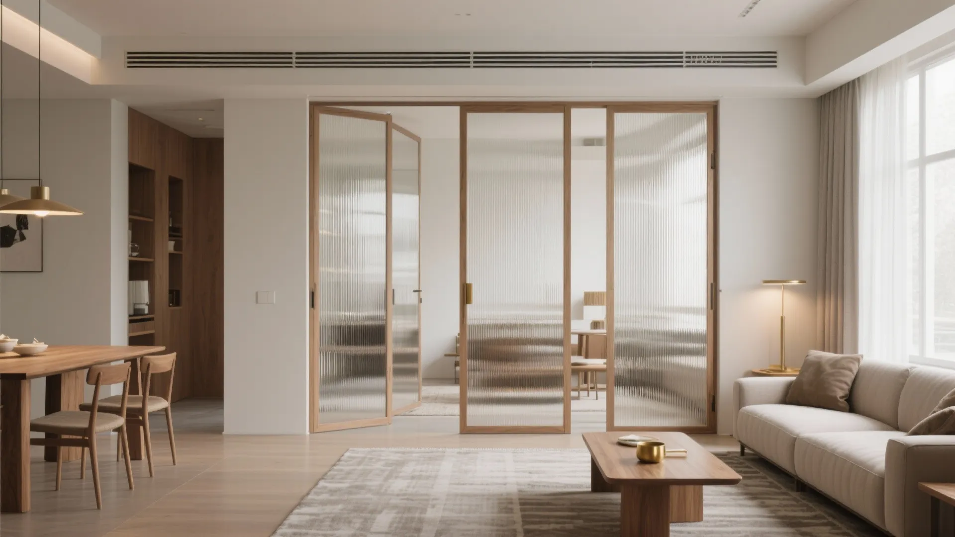 Sliding Partitions for Open, Zoned Living