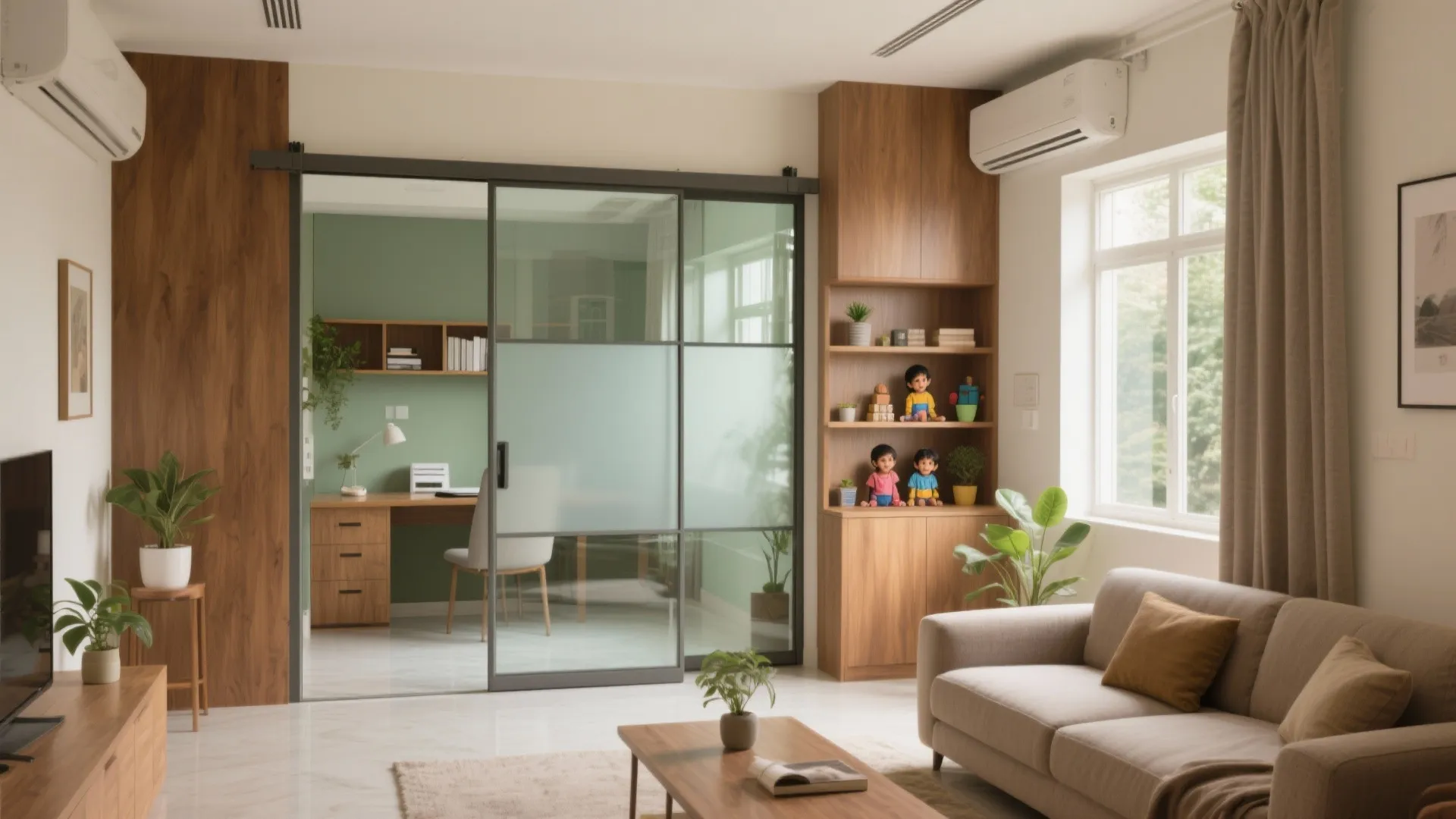 Smart Zoning With Sliding Partitions And Pocket Doors