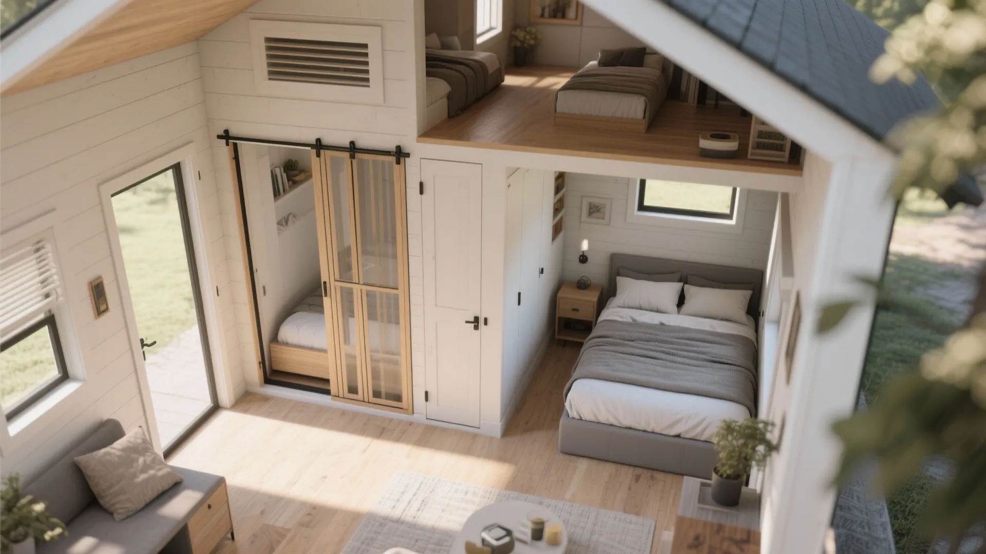 4. Sliding Partition Plan (flexible room count)