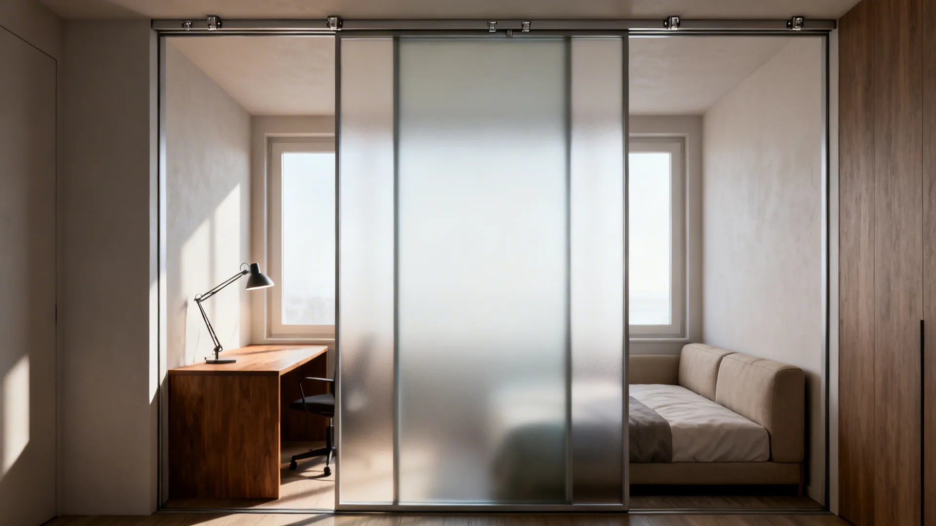 3. Sliding partitions for flexible zoning