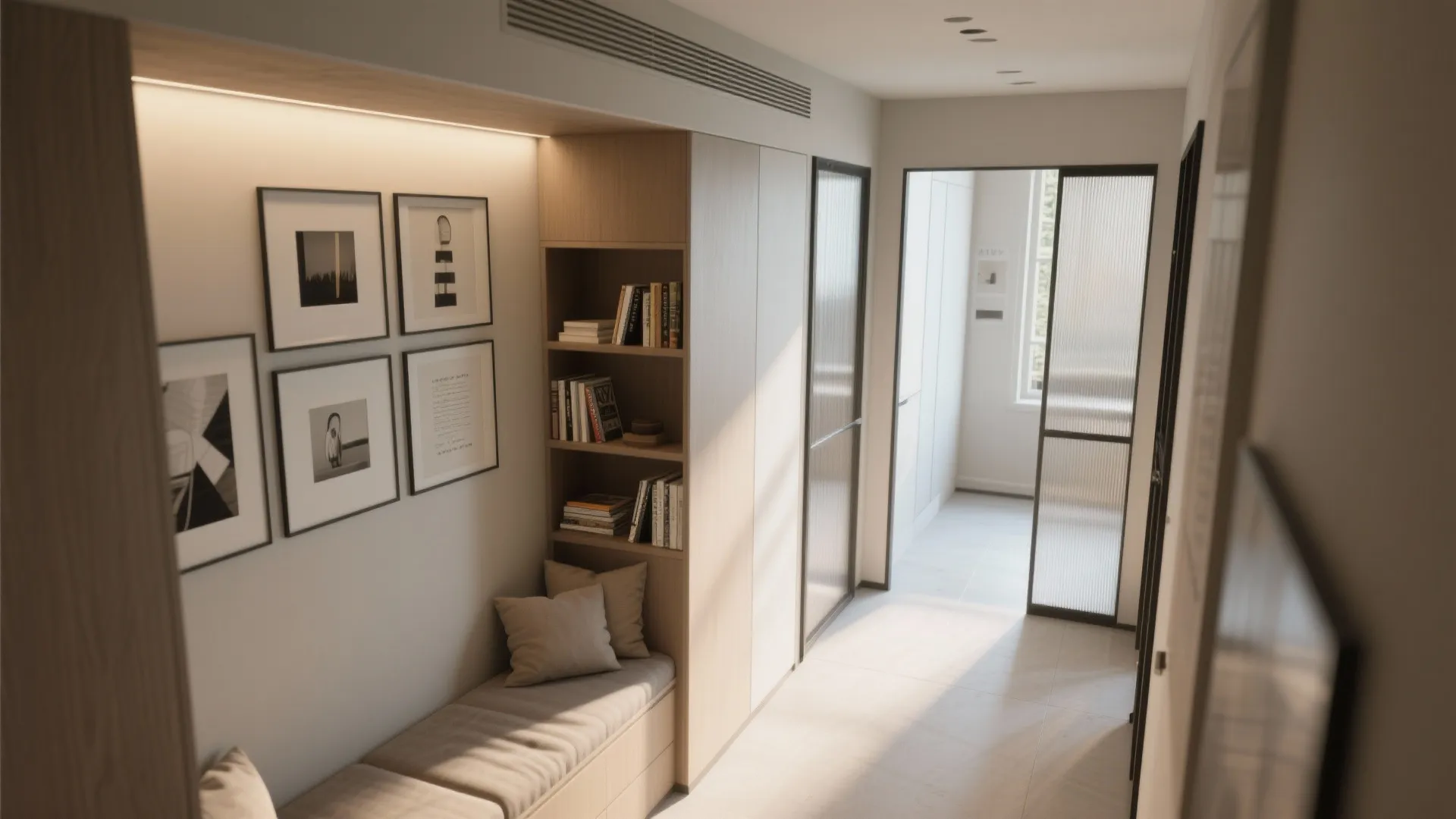 5. Flexible Living: Sliding Partitions and Multi-Use Corridors