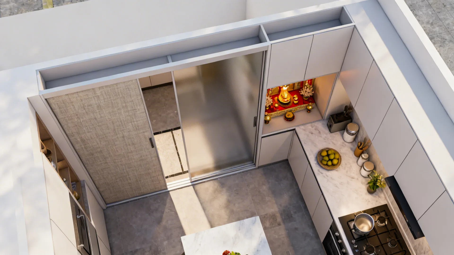 Sliding Sanctuary With Acoustic Panels