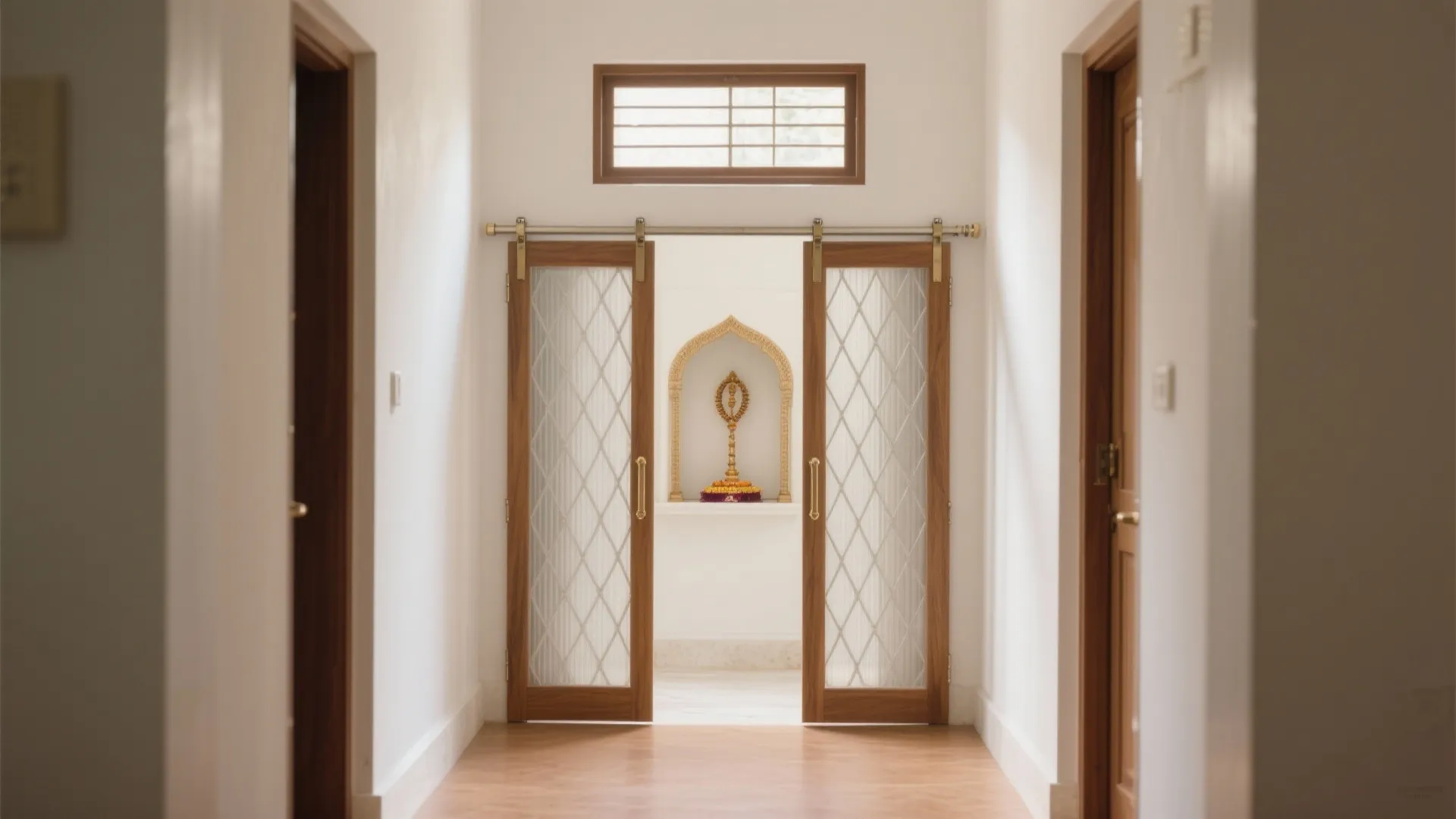 Sliding Lattice Pocket Doors