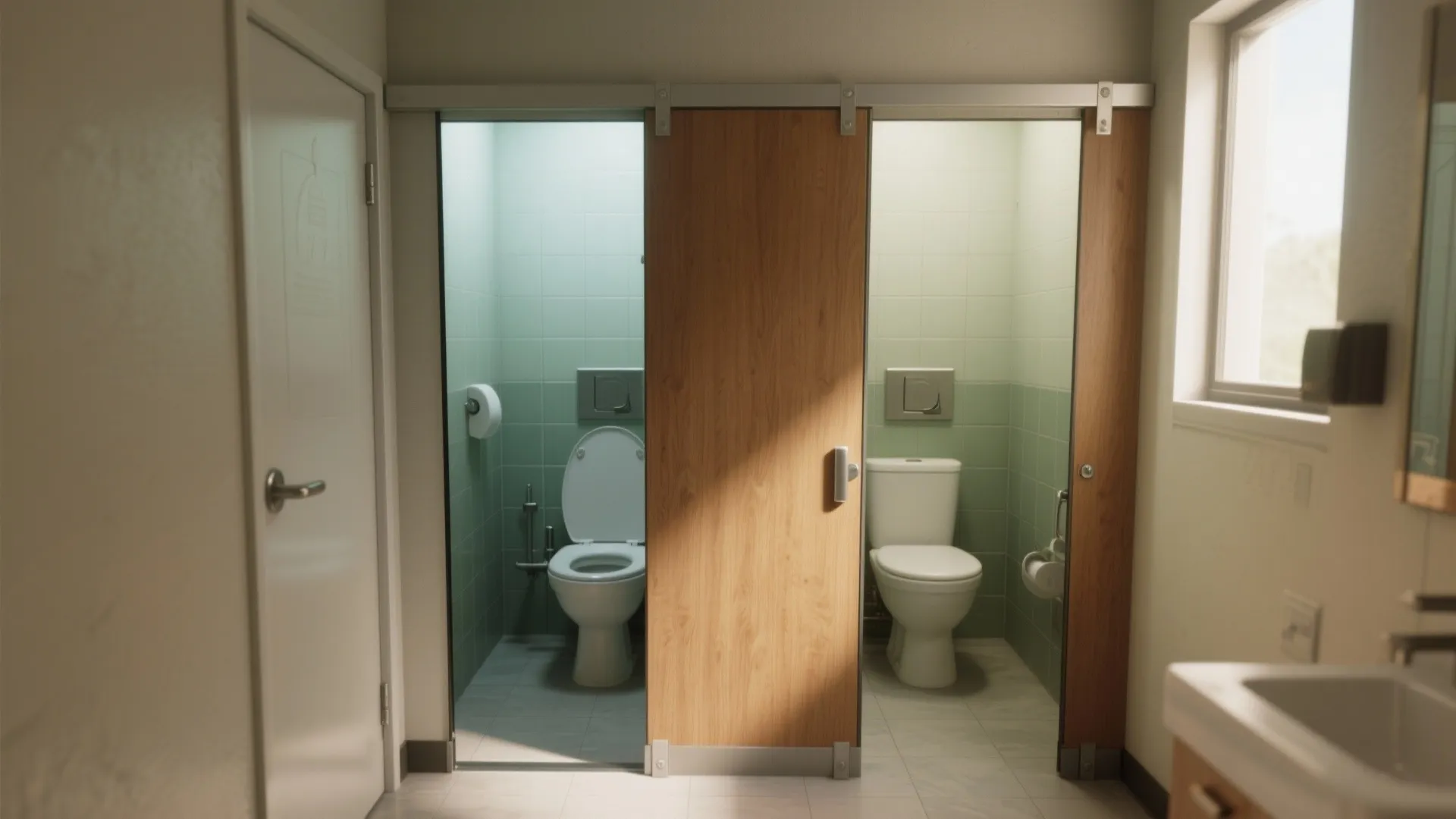 2. Replace swinging doors with pocket or sliding doors