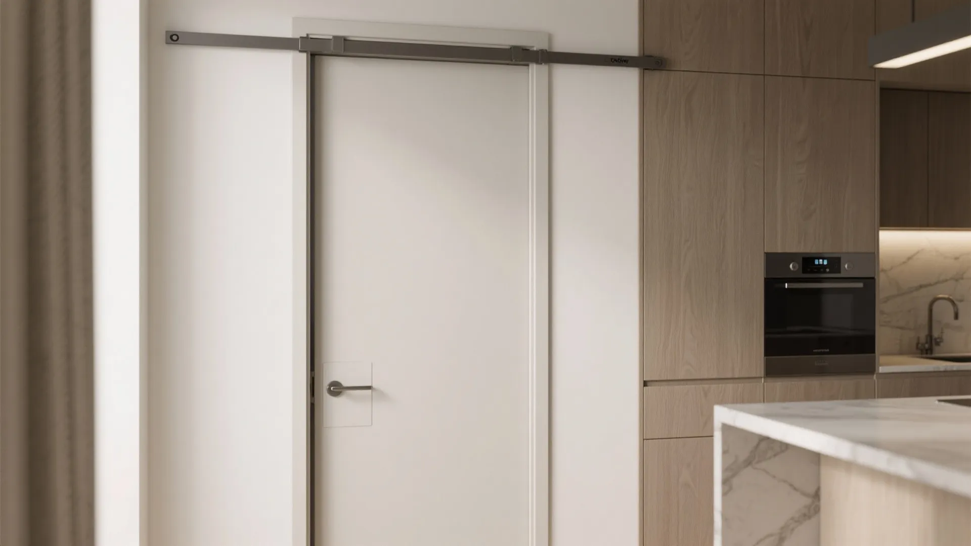 2. Sliding pocket doors to save space