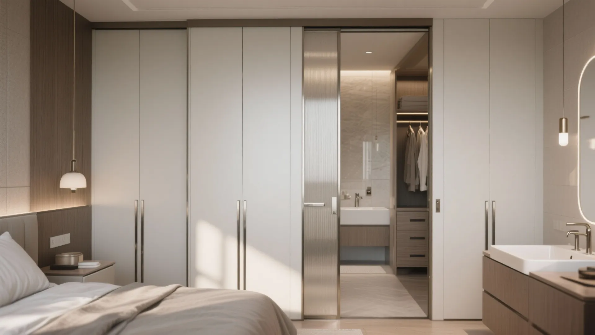 2. Use Sliding or Pocket Doors