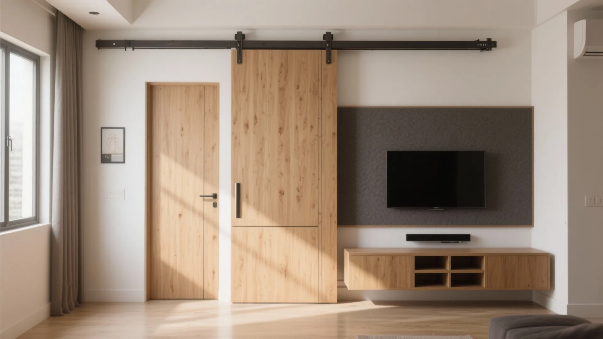 Space-Saving Sliding or Pocket Pooja Doors