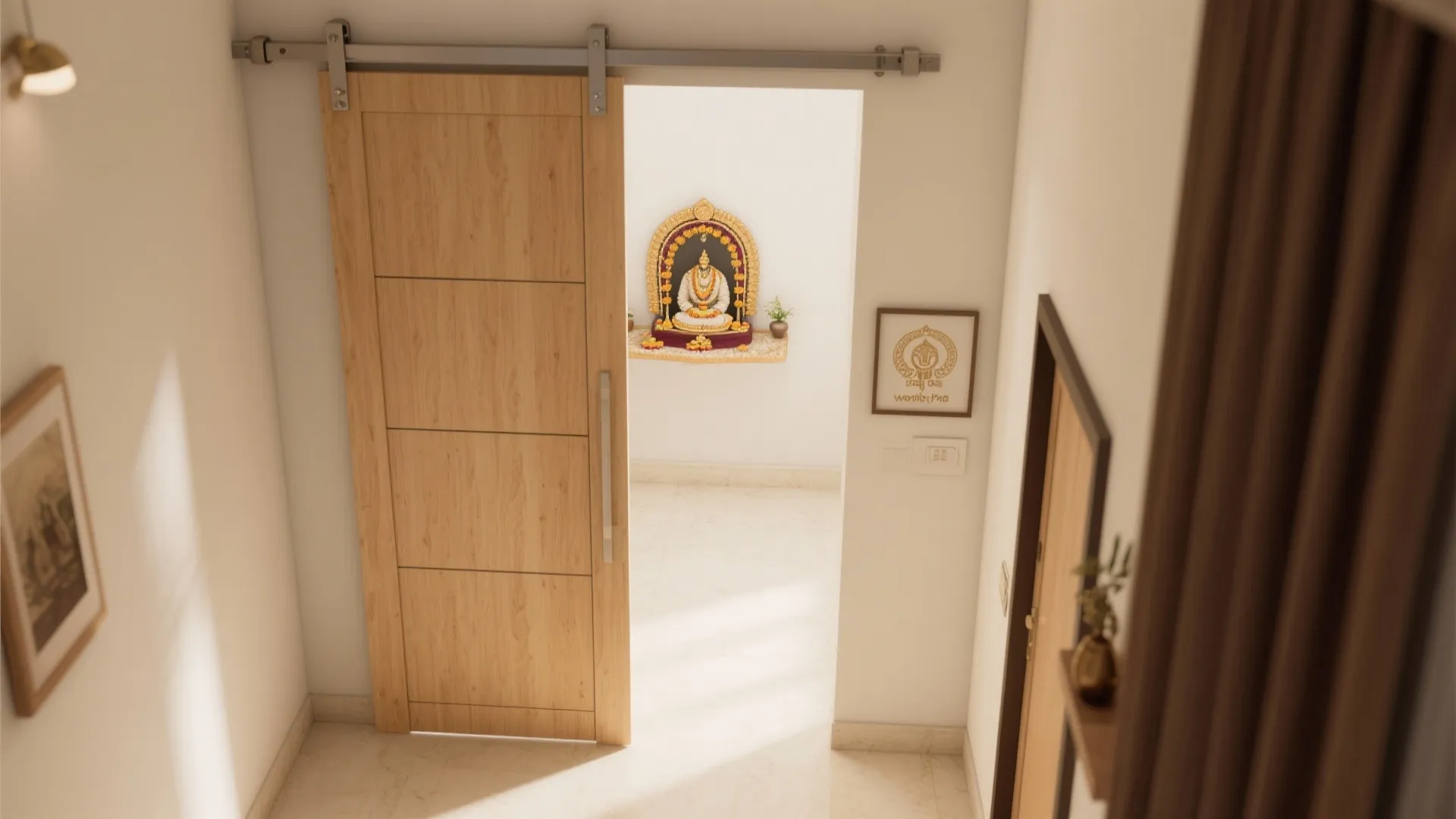 Sliding Pooja Door