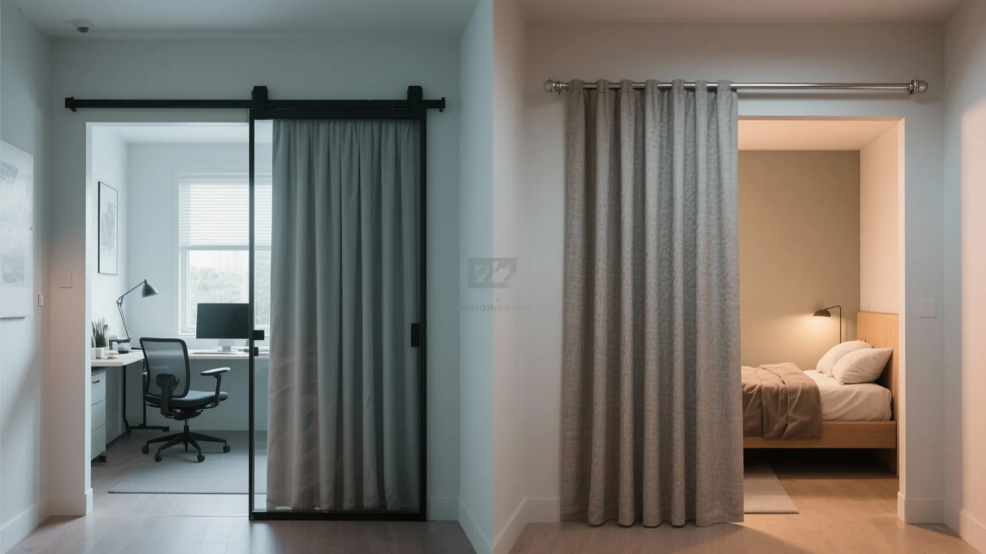 3. Sliding partition or curtain zoning