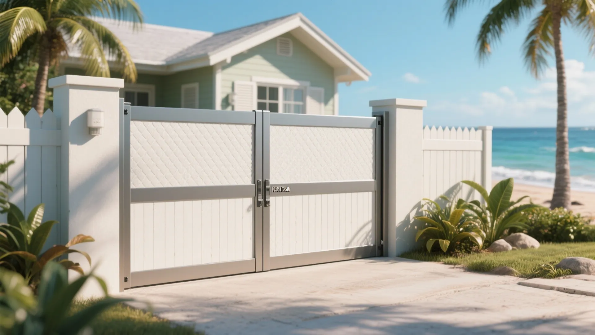 Tip 5: Sliding PVC Panel Gate