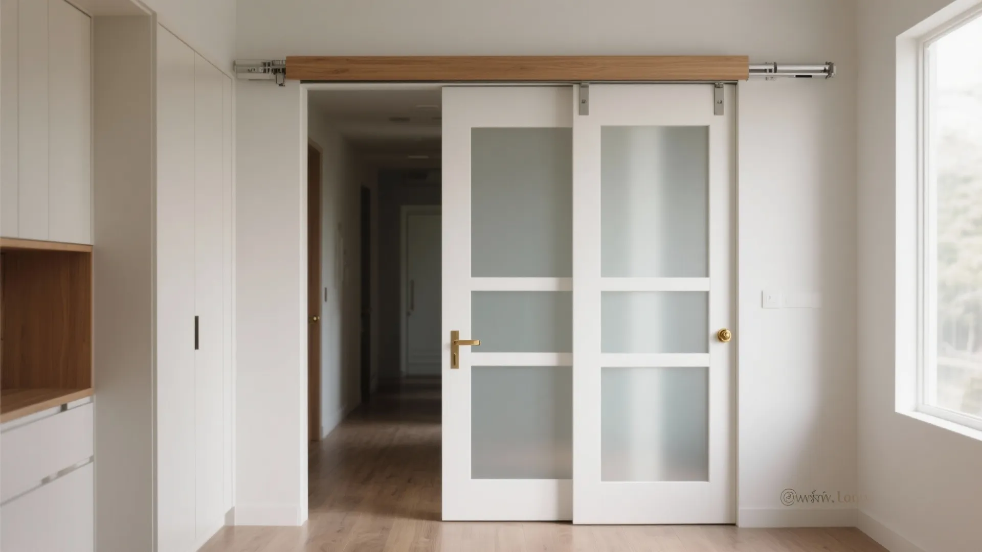 Sliding PVC Pooja Door for Tight Corners
