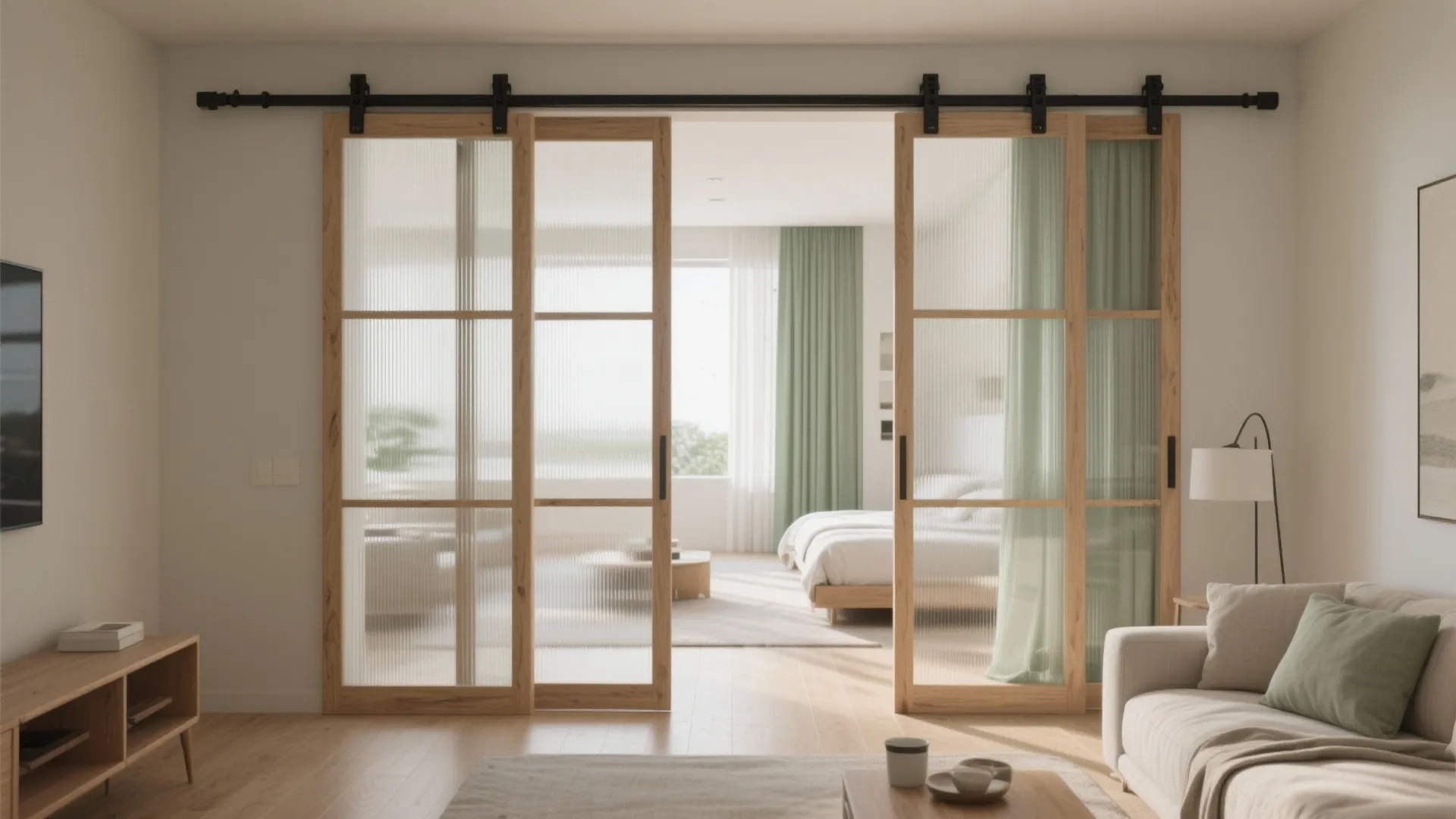 Light-Borrowing Partitions and Sliding Doors