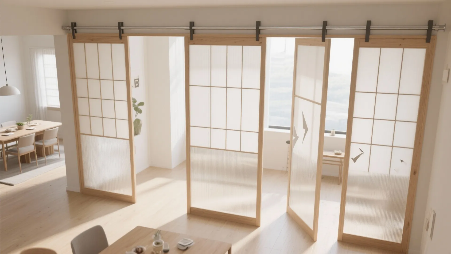 Folding or Sliding Screens for Flexible Living