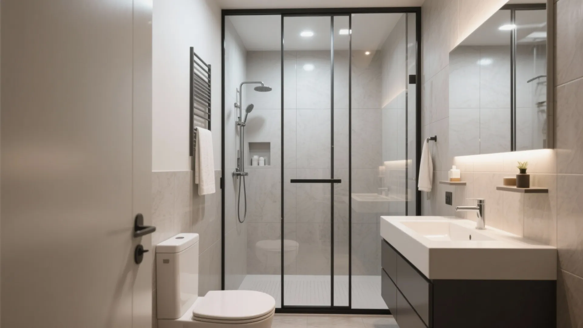 2. Sliding shower doors