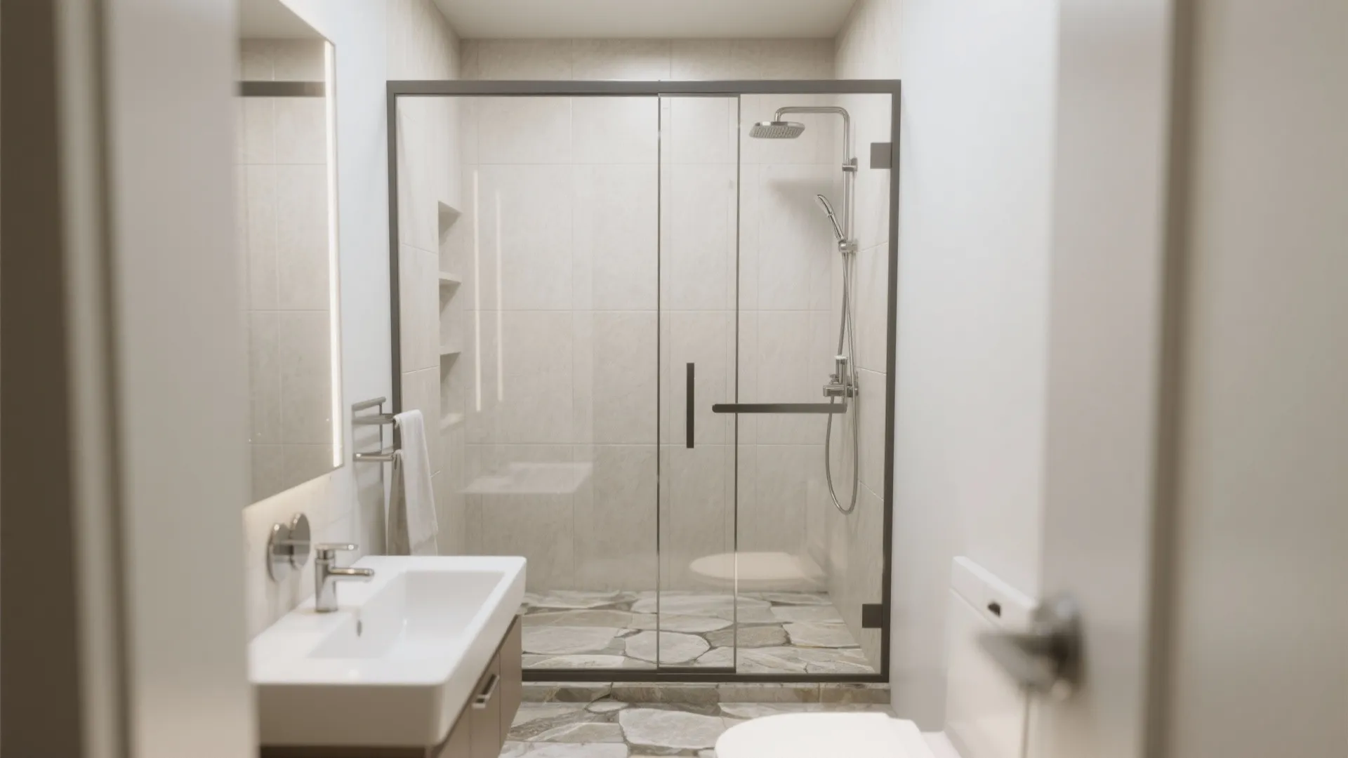 2: Sliding Glass Door for Shower