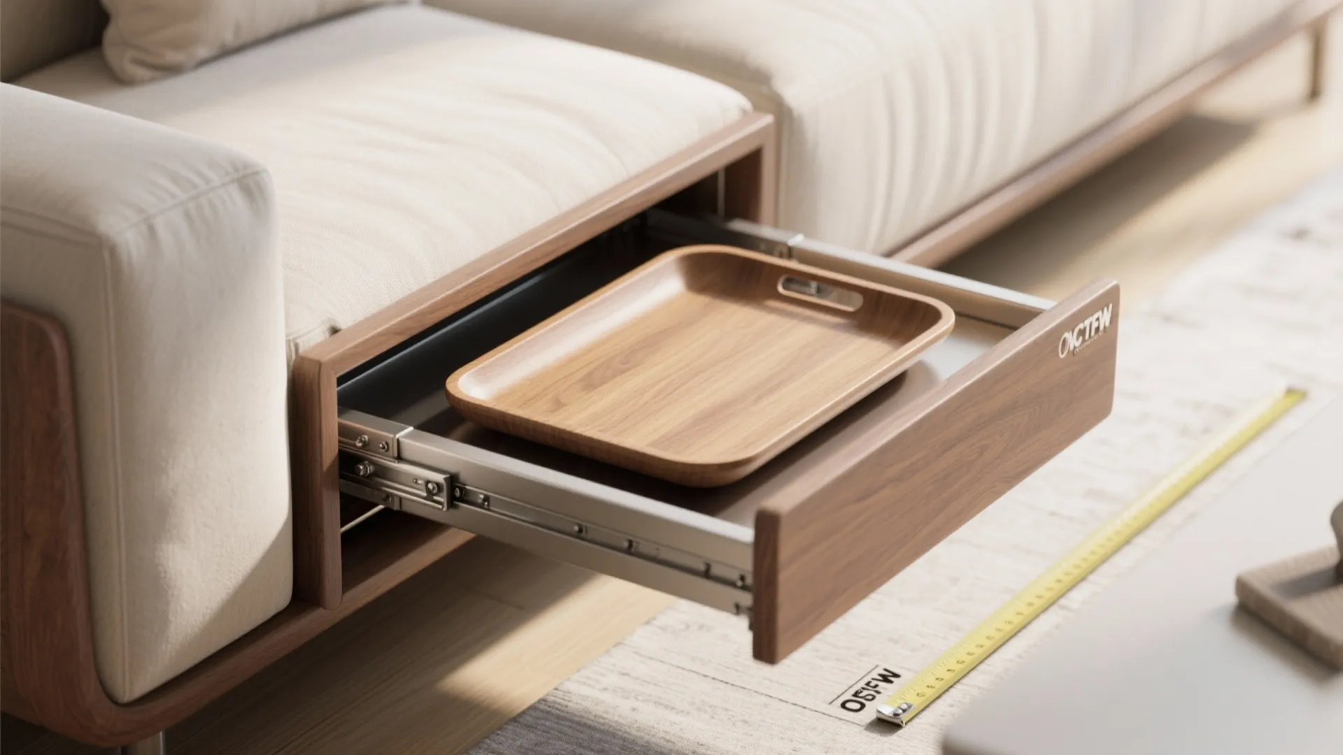 3. Sliding Side Tray — Sleek and Functional