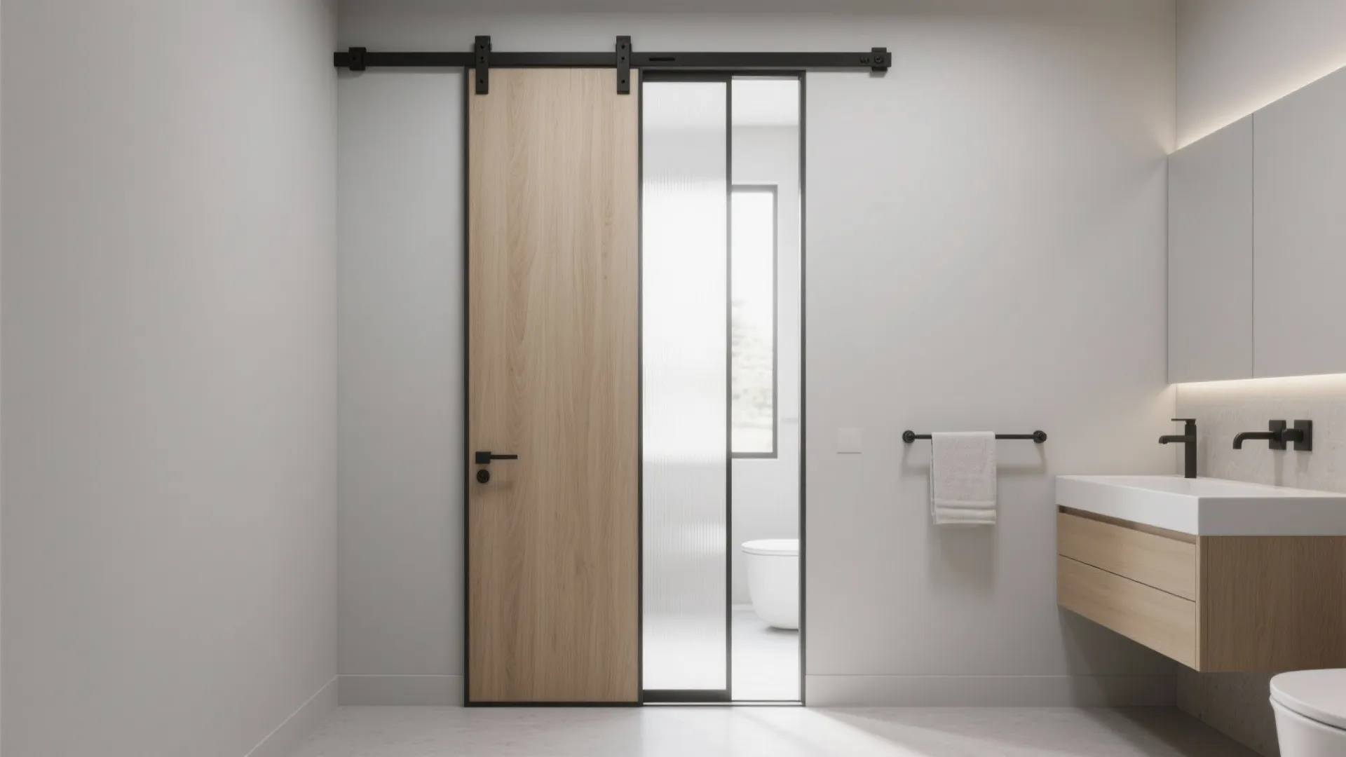 Sliding Door with Soft-Close Tracks