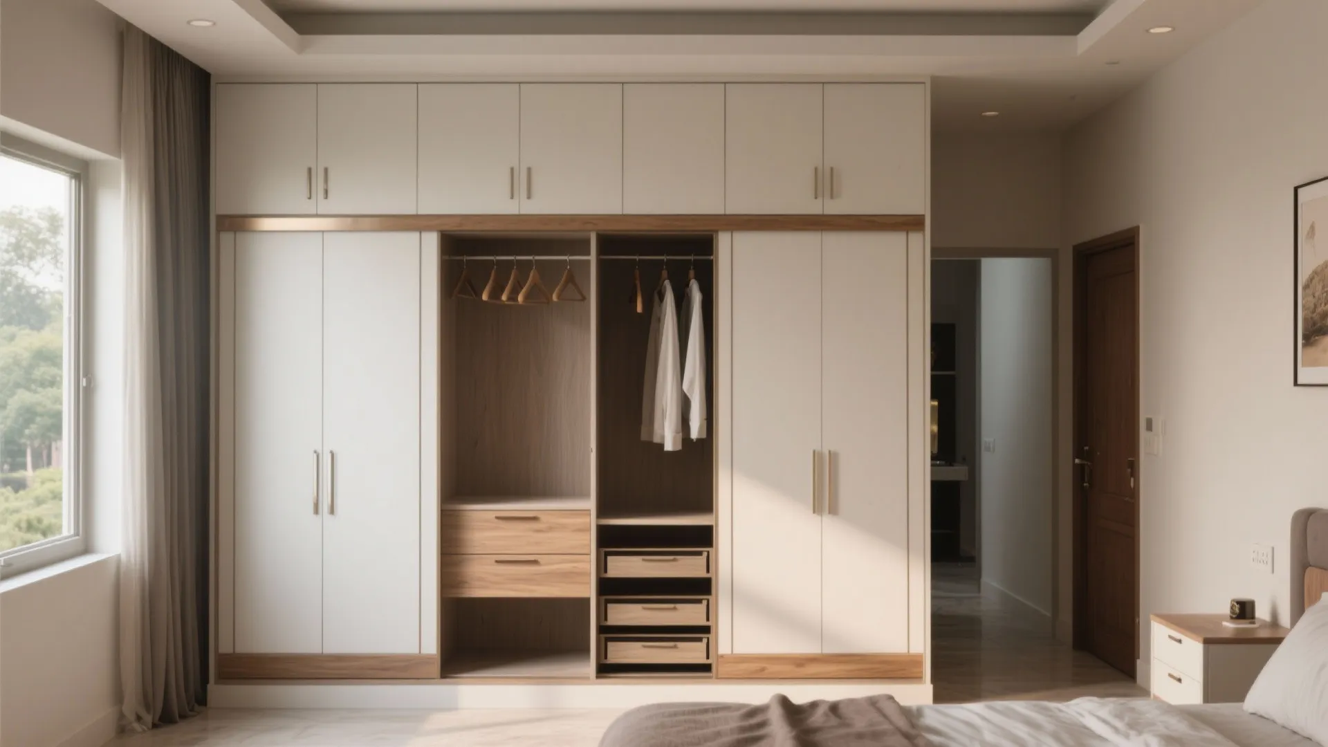 Wall-to-wall storage with sliding systems