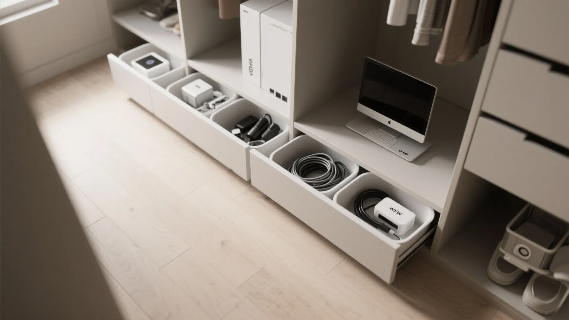 4. Sliding Storage Bins