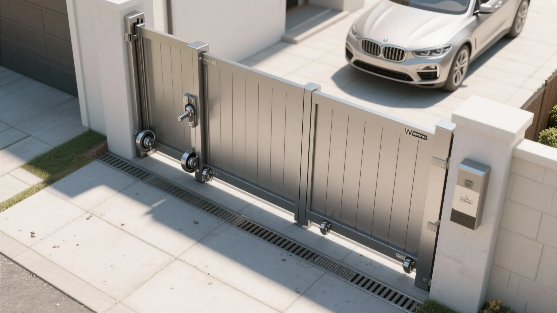 Space-Saving Sliding Gate for Narrow Driveways