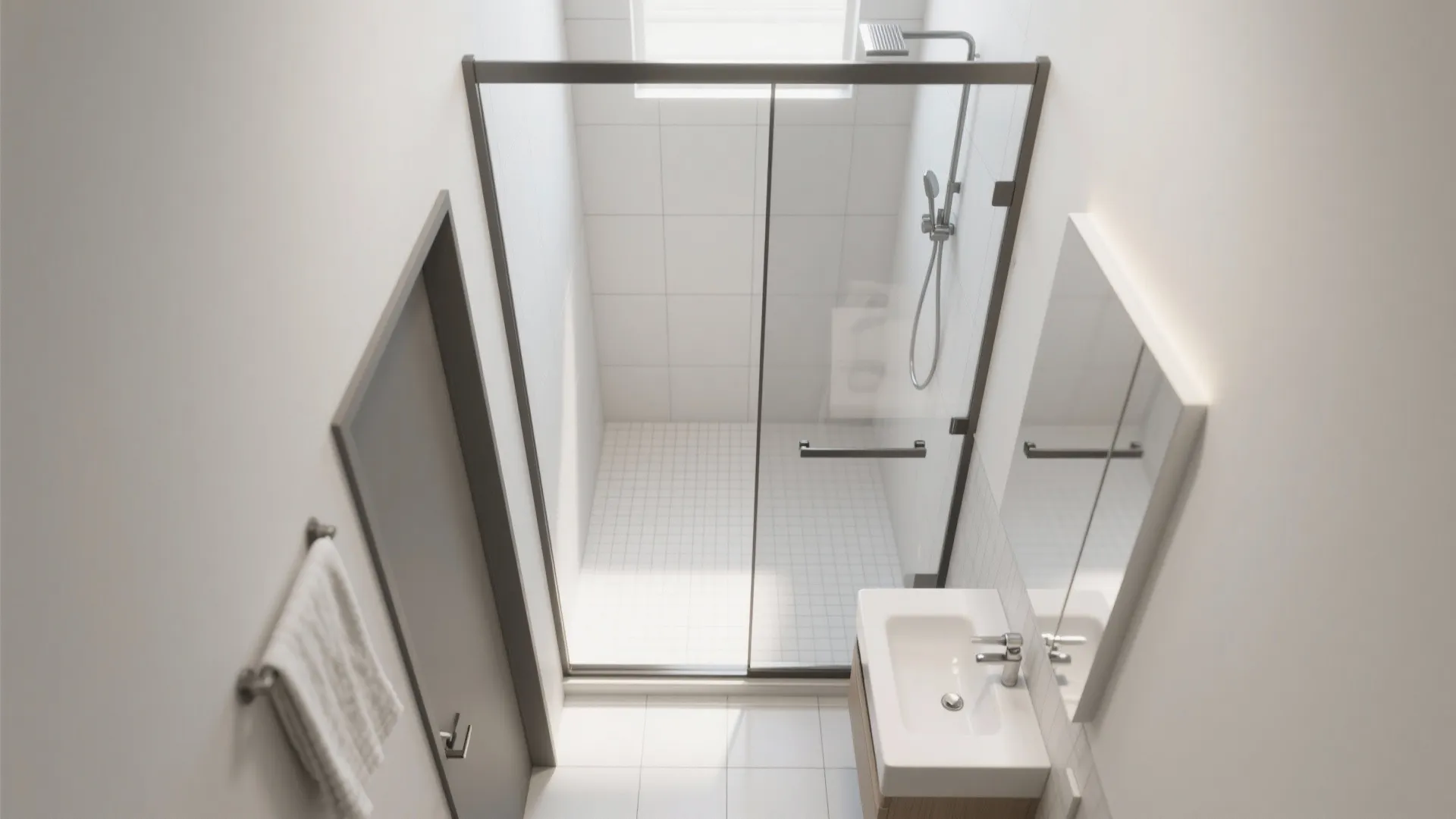 Sliding Glass (Bypass or Barn-Style) to Save Clearance