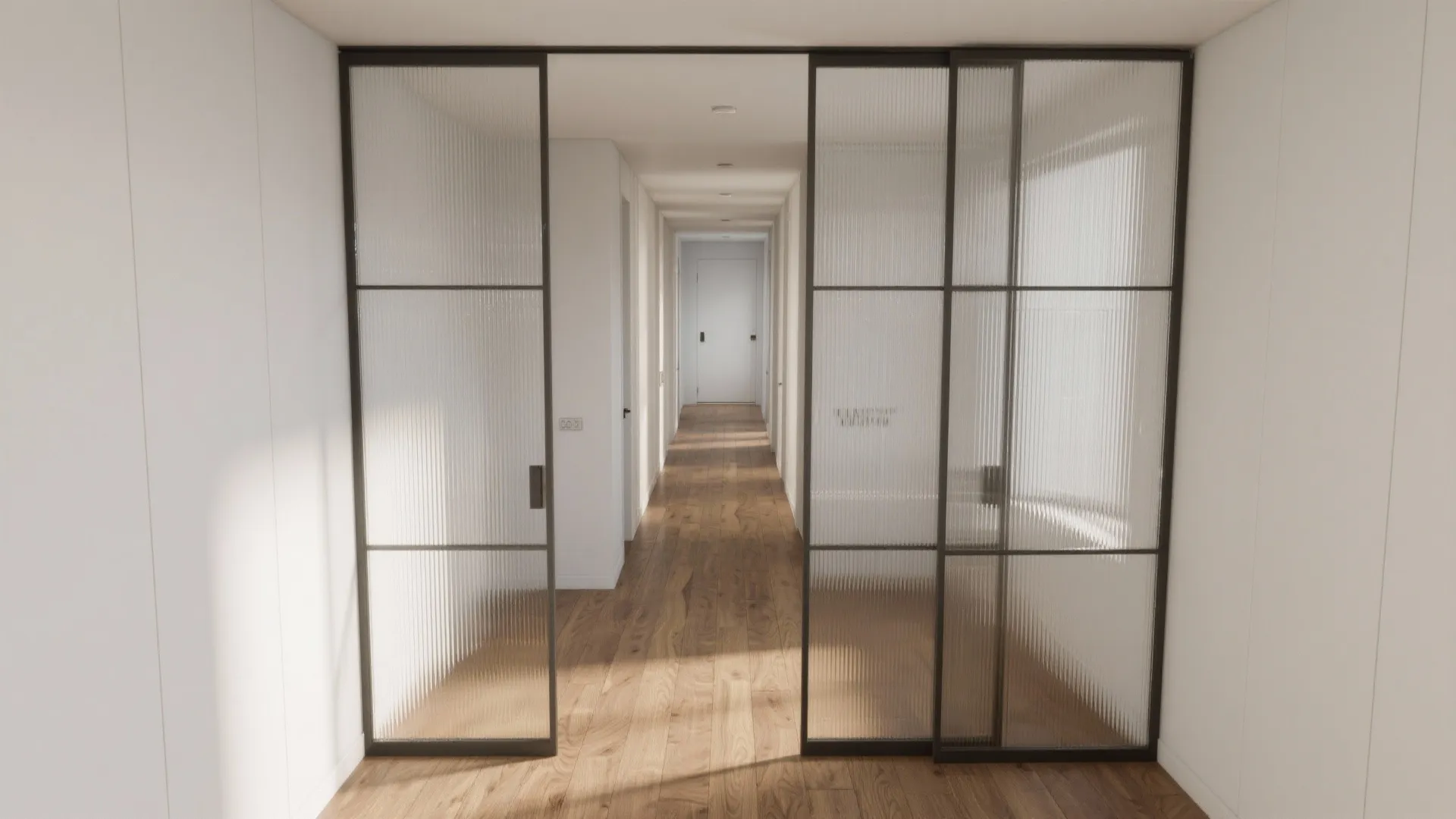 Sliding Panels (Translucent, Shoji, Cane, or Fluted Glass)