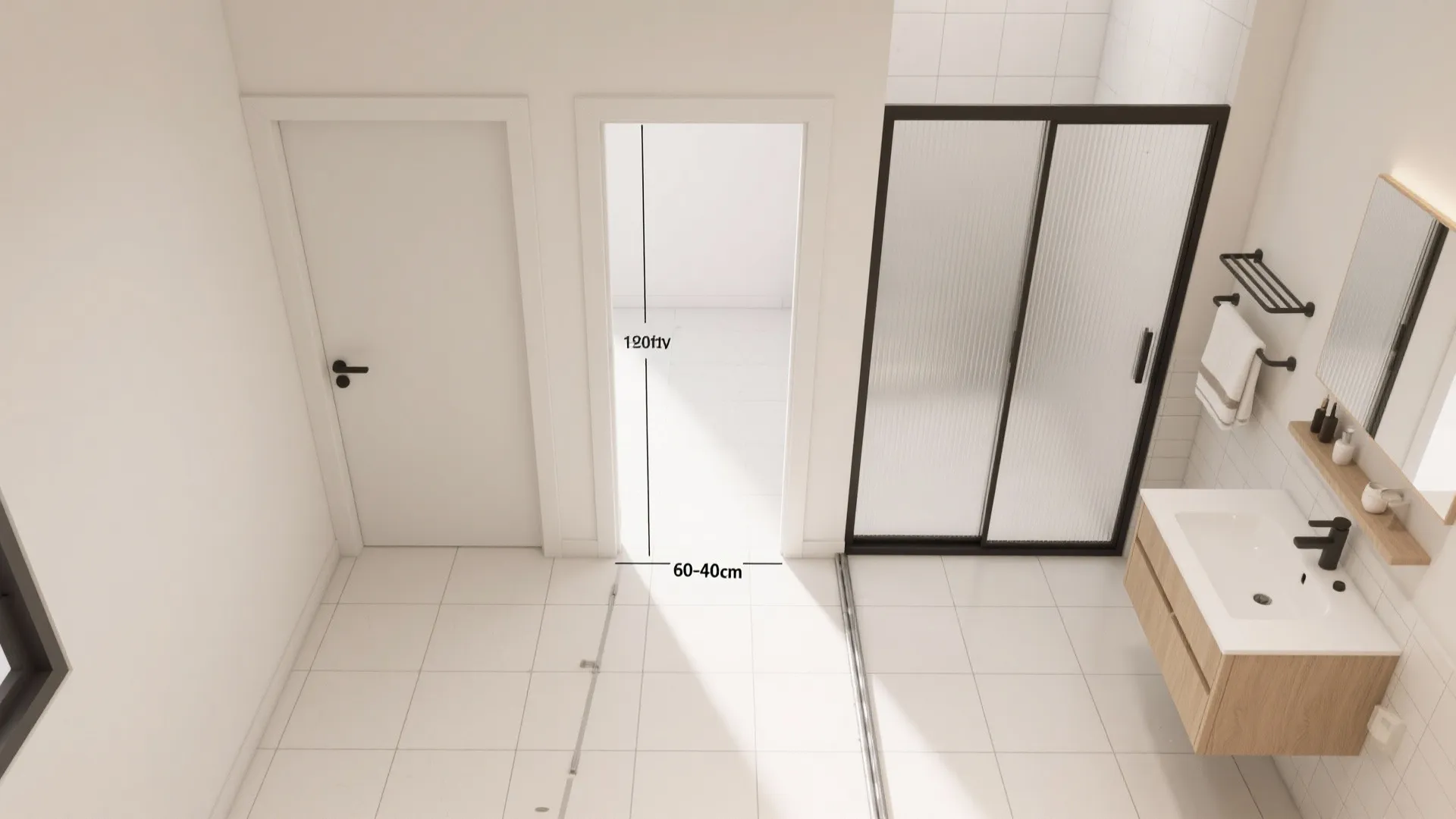 Space-Saving Sliding PVC Door