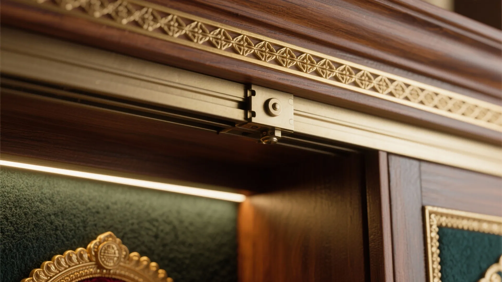 Sliding-Door Mandir within a Living Room Wall Unit