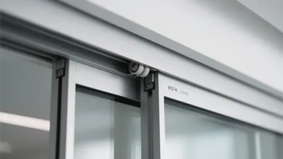 Modern Sliding Glass Door Mechanism Detail