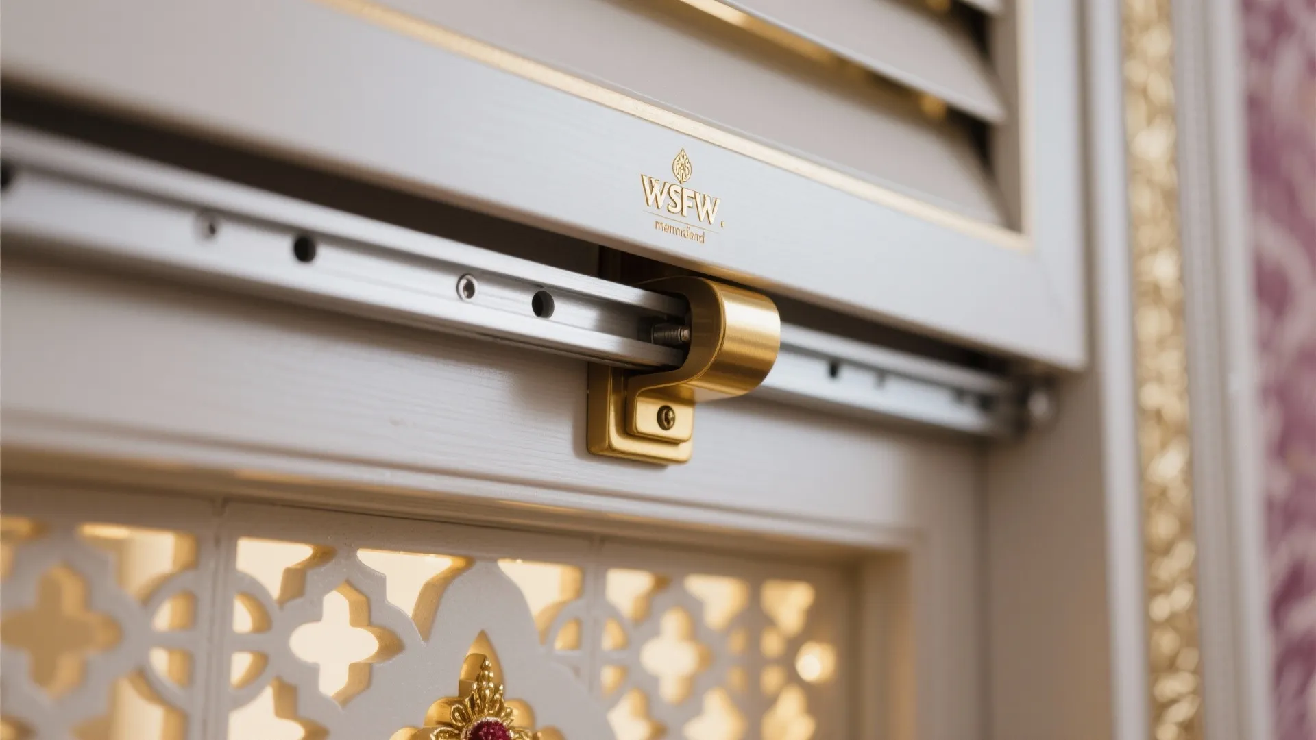 Compact Alcove Mandir with Sliding Shutters