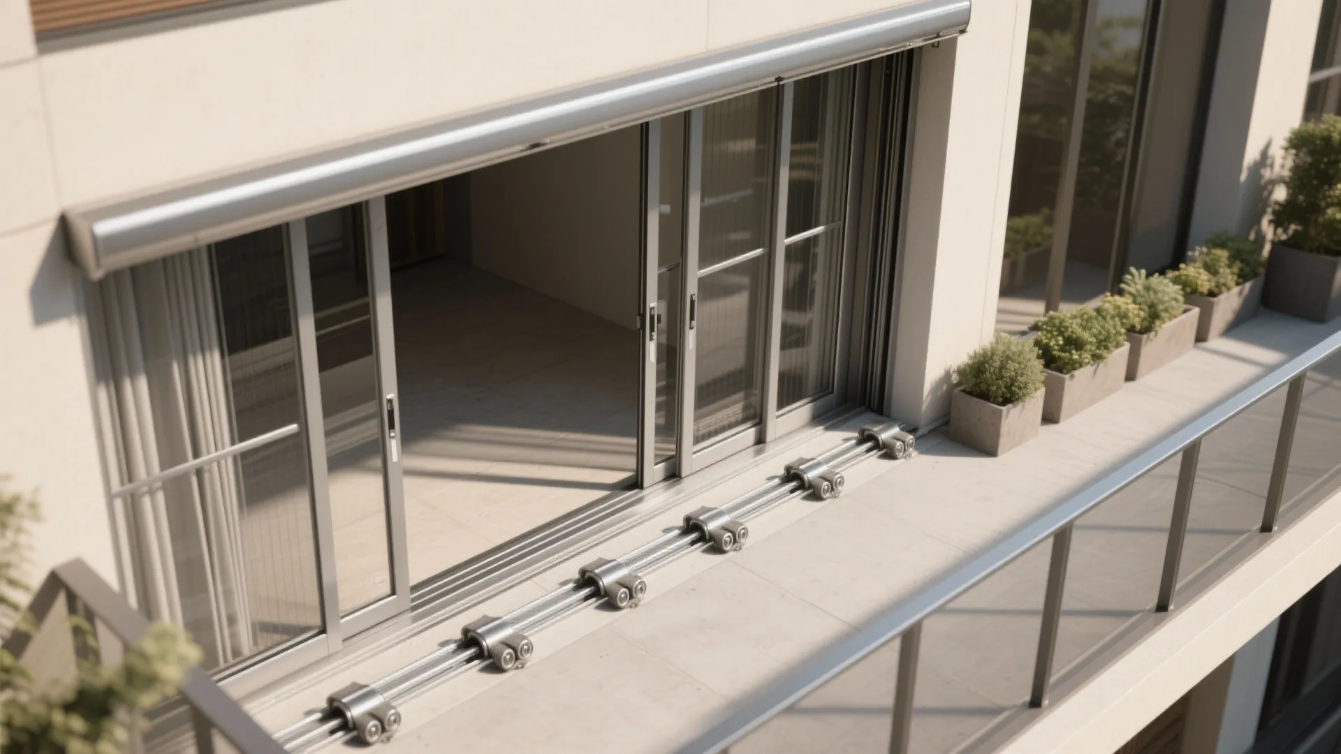 Space-Saving Sliding Tracks (Single-, Double-, or Triple-Run)