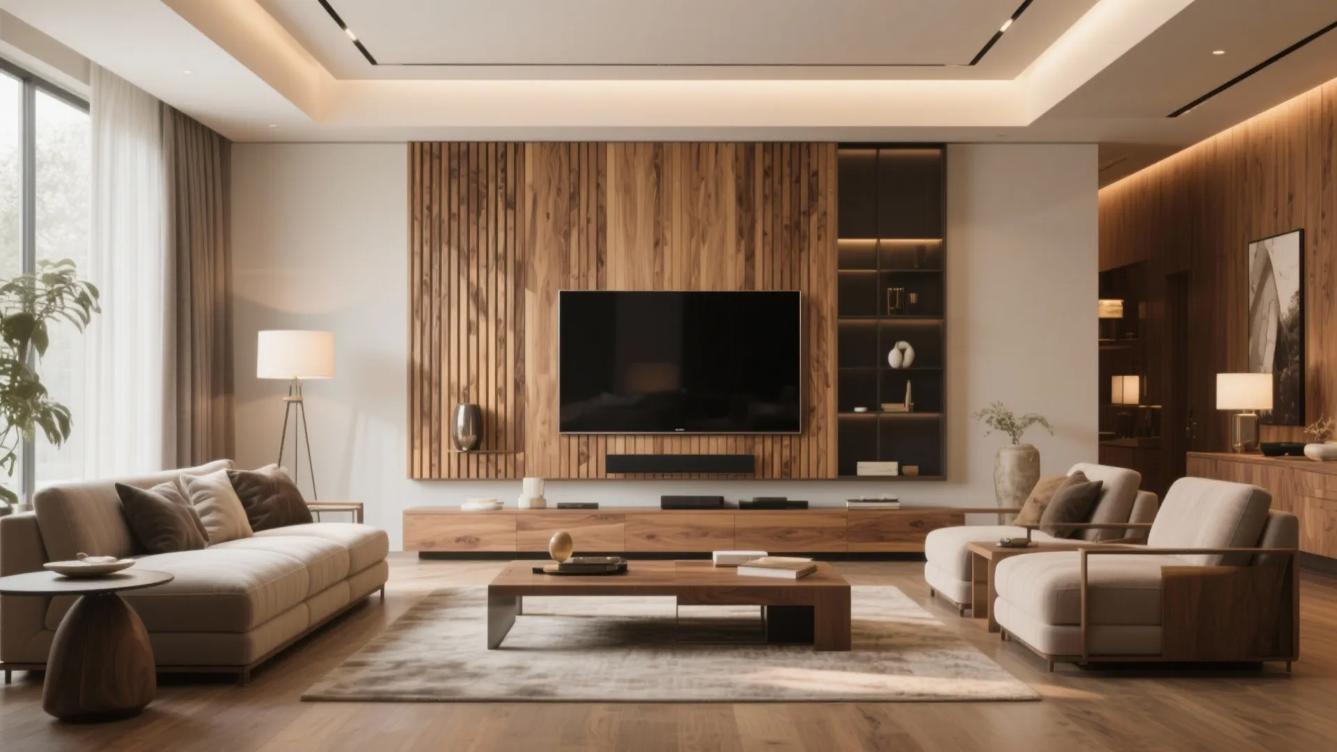 4. Sliding Panel TV Cover