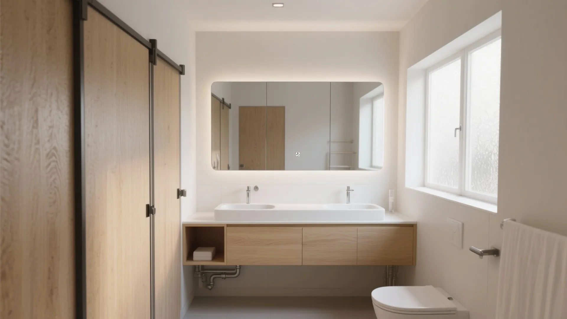 5 Small-Space Ideas for Bathroom Vanity Sliding Doors