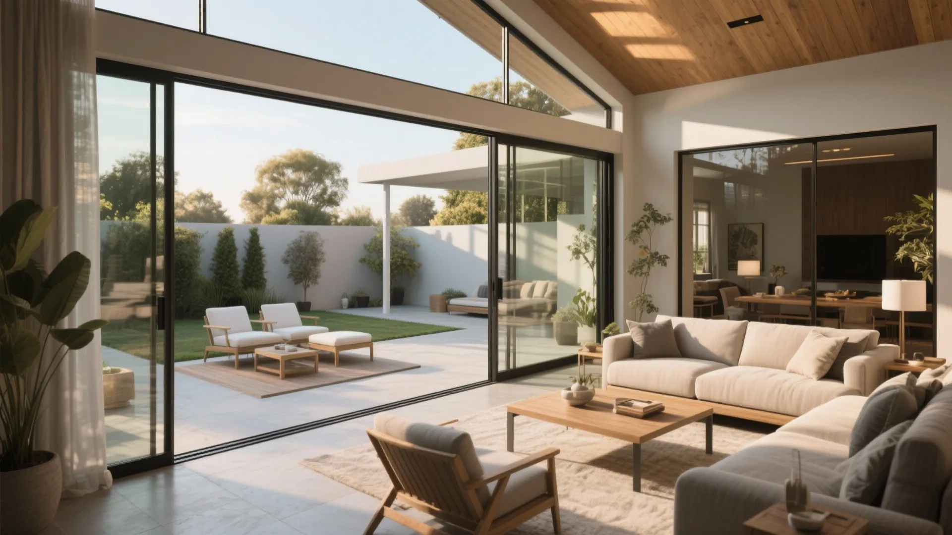 5. Outdoor-Connected Living with Sliding Walls