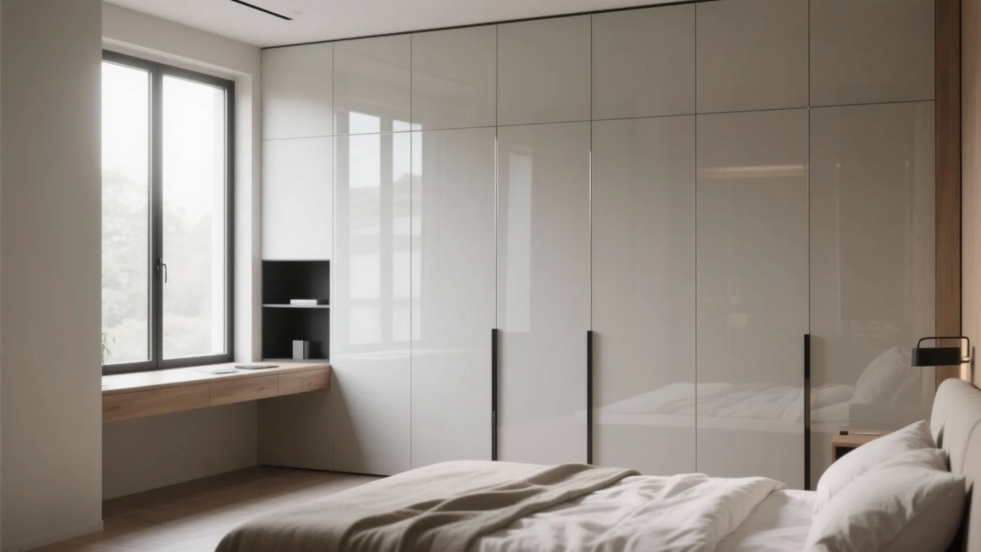 Wall-to-wall wardrobes with sliding doors
