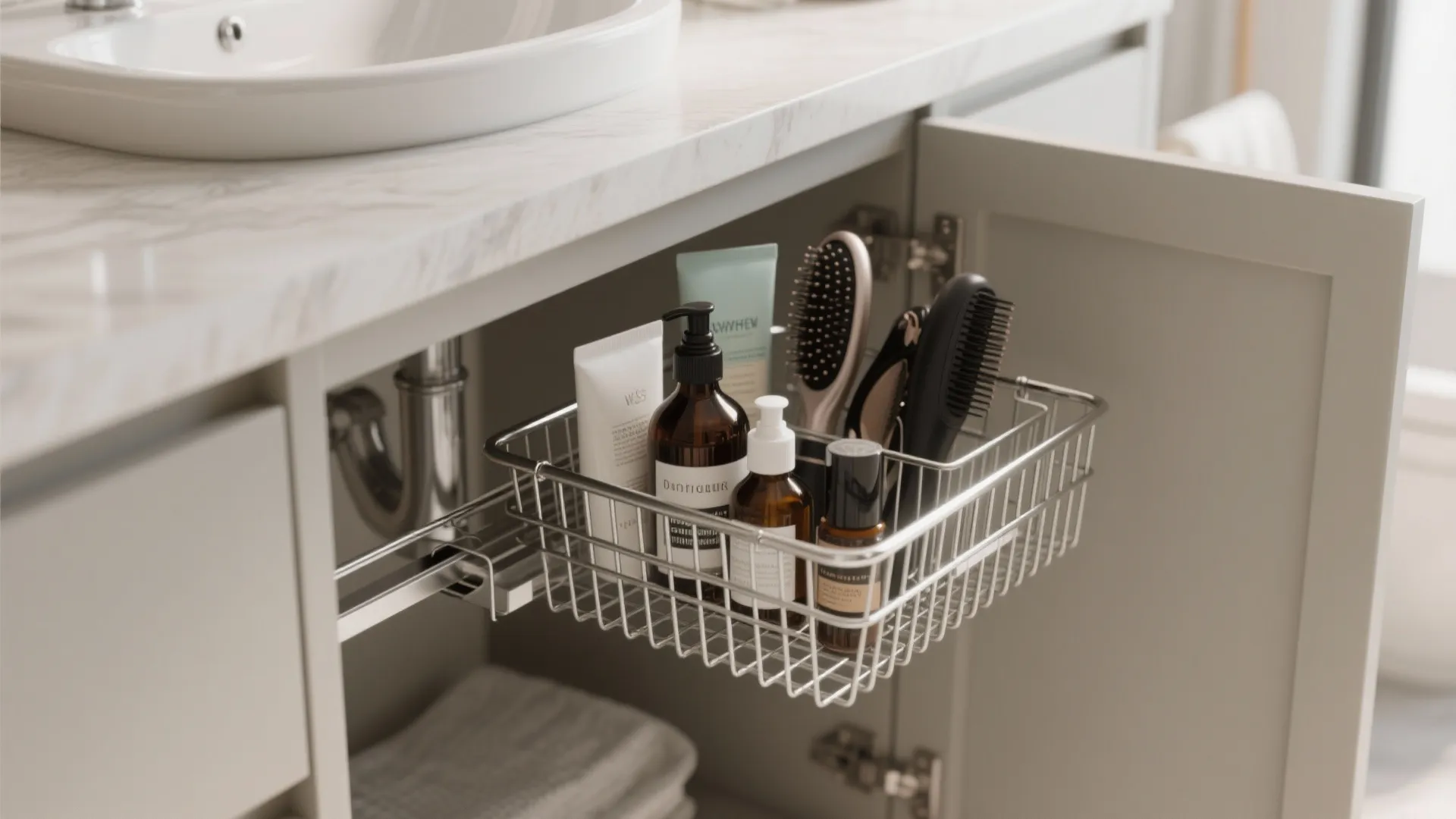 10. Use Sliding Wire Baskets