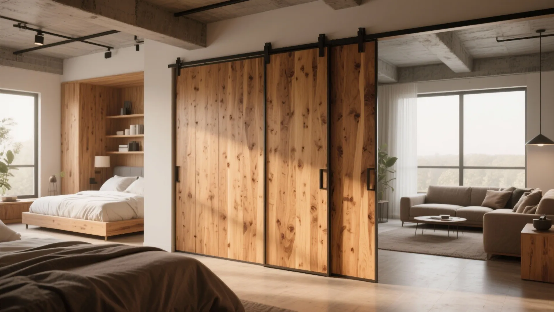 Sliding Wooden Panels