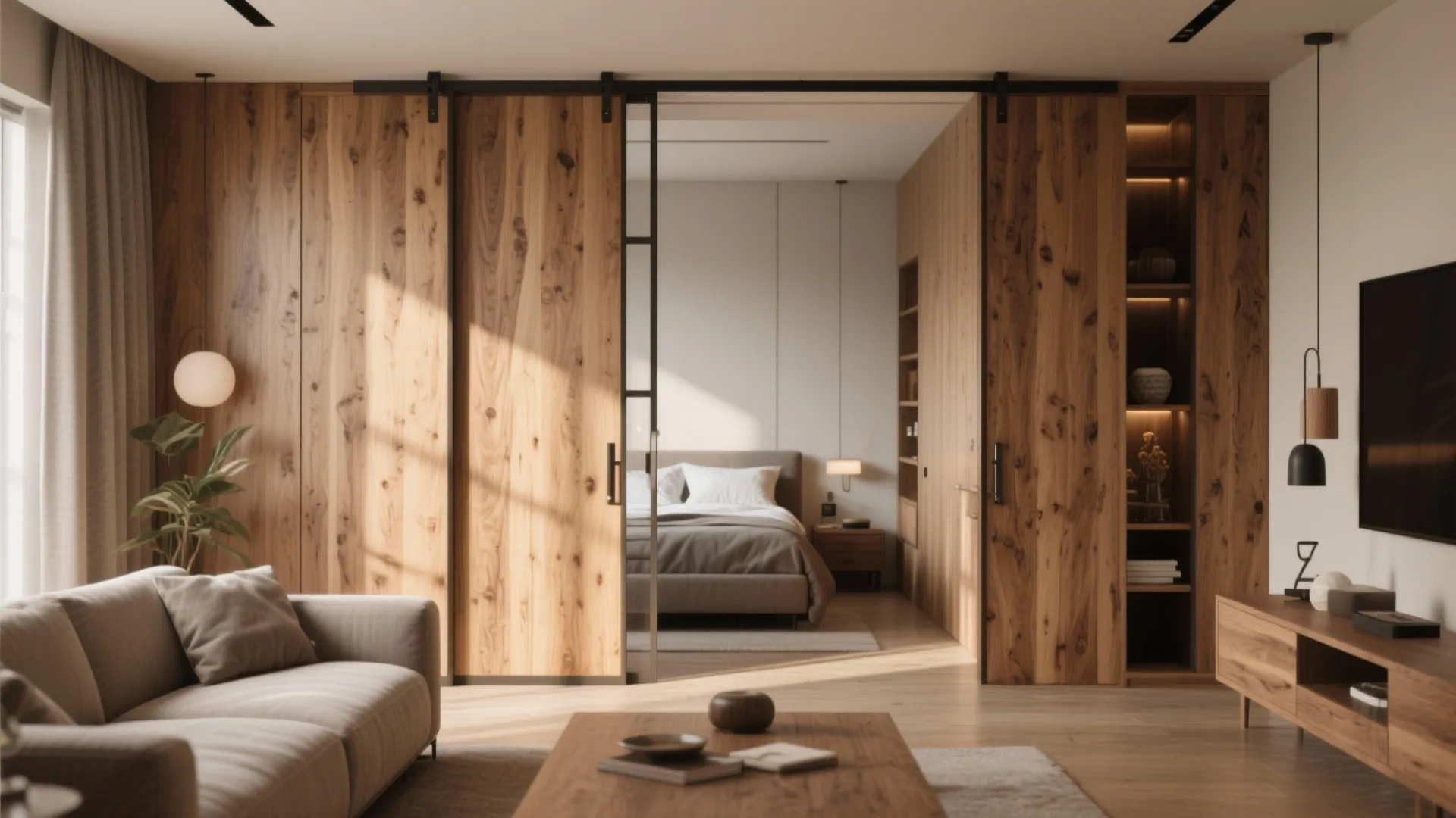 Sliding Wooden Panels