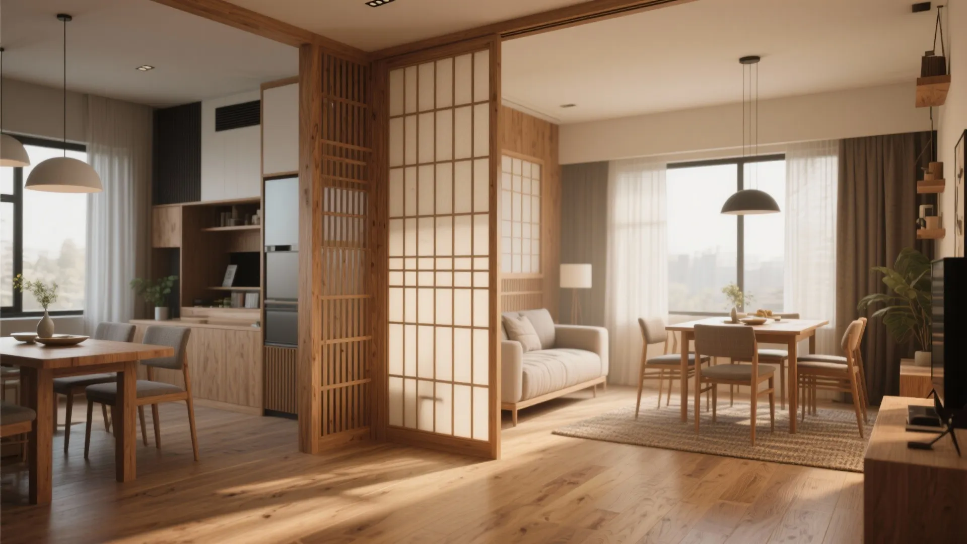 Sliding Wooden Lattice