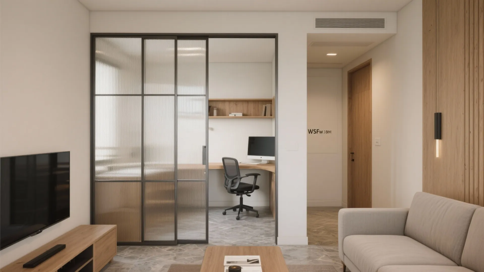 Sliding Doors and Pocket Partitions for Flexible Zones
